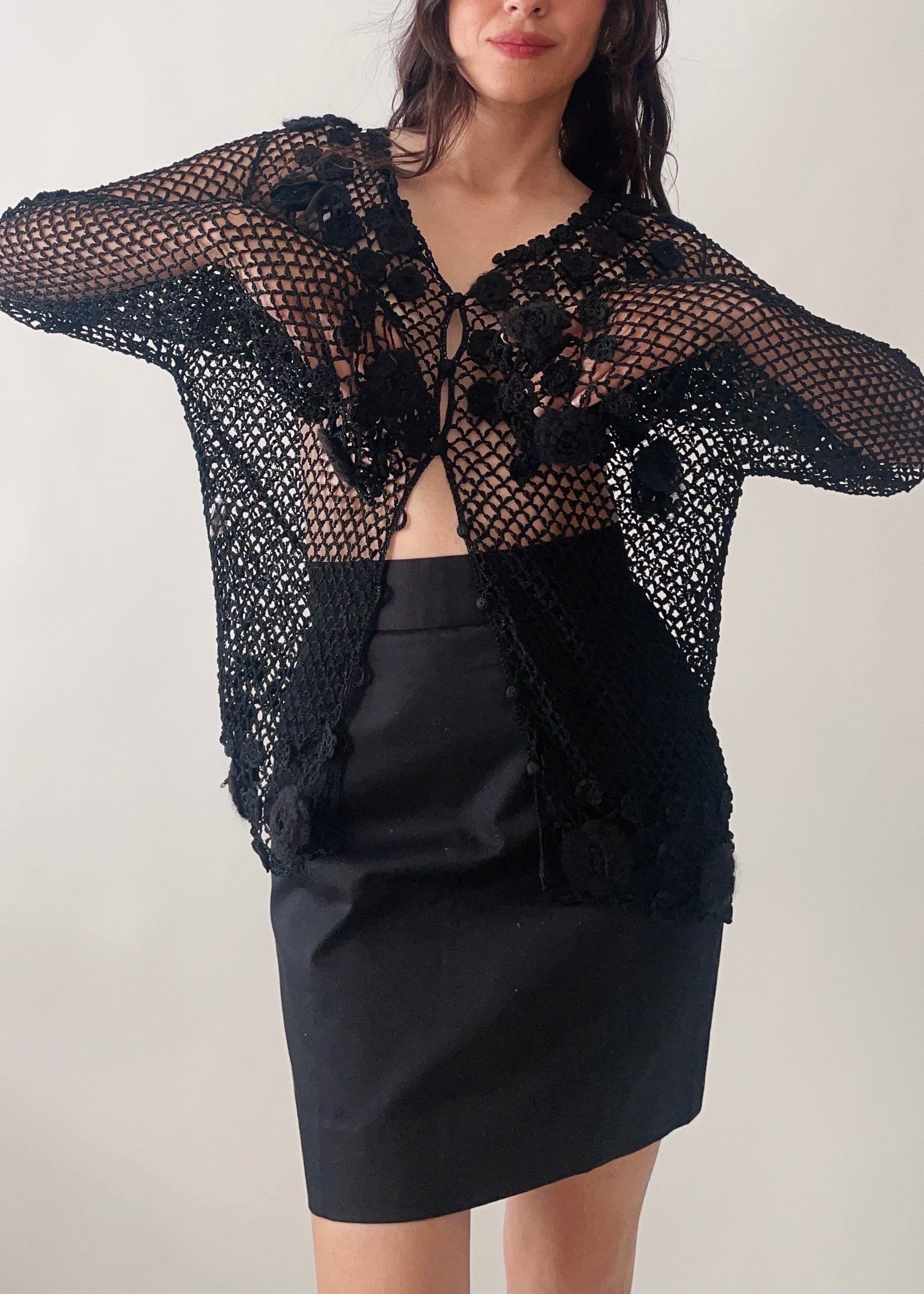 Moschino Crochet Cardigan