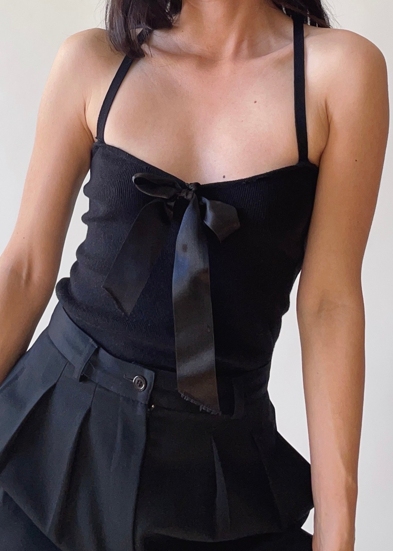 Vintage Valentino Knit Bow Top