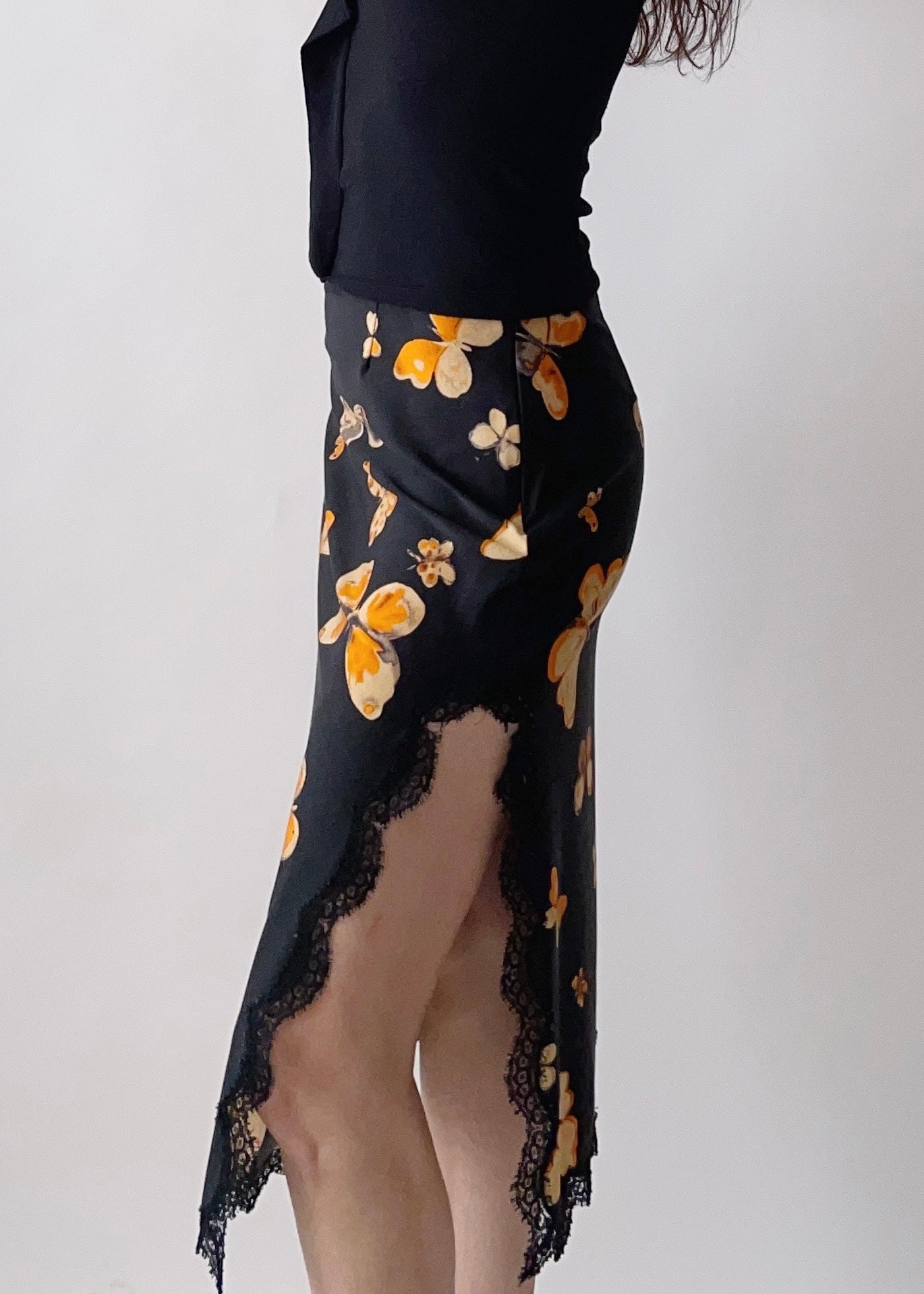 90s Anna Molinari Butterfly Skirt