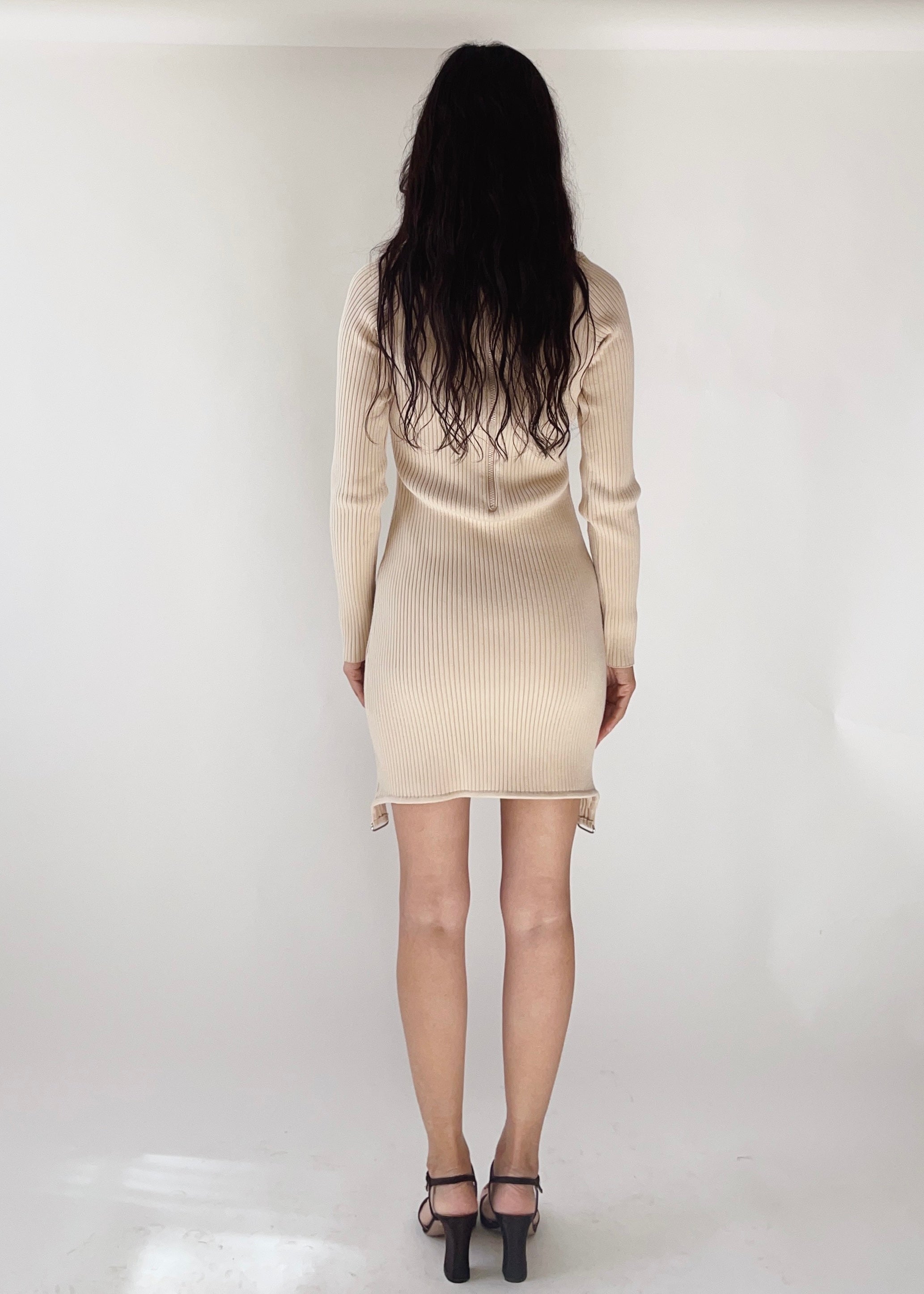 Courreges Long Sleeve Knit Dress