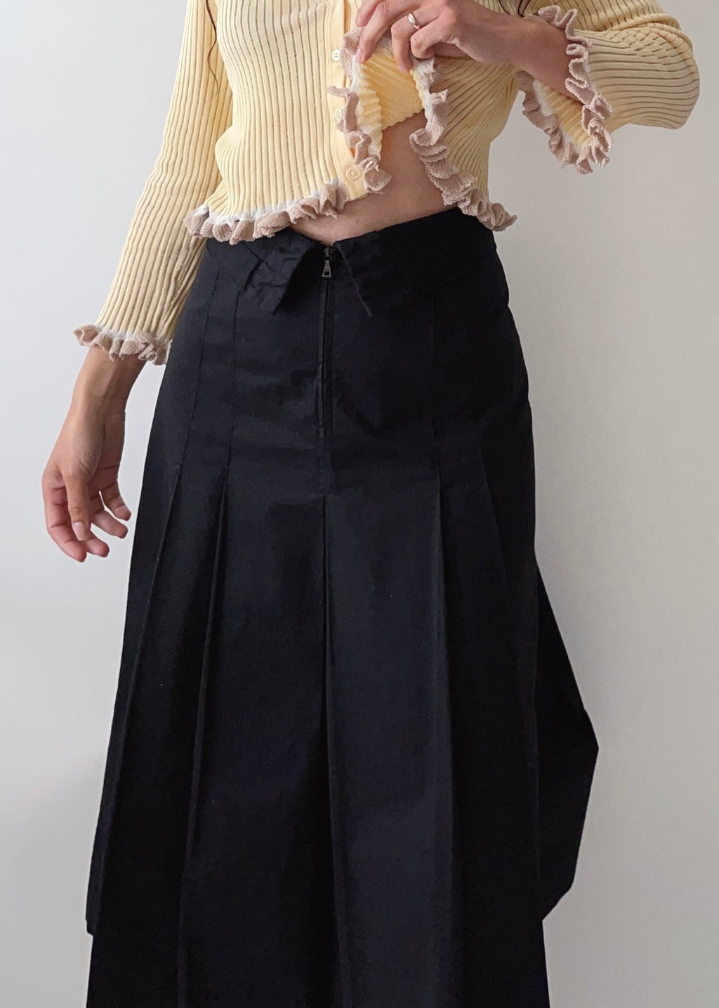 Prada Black Cotton Skirt