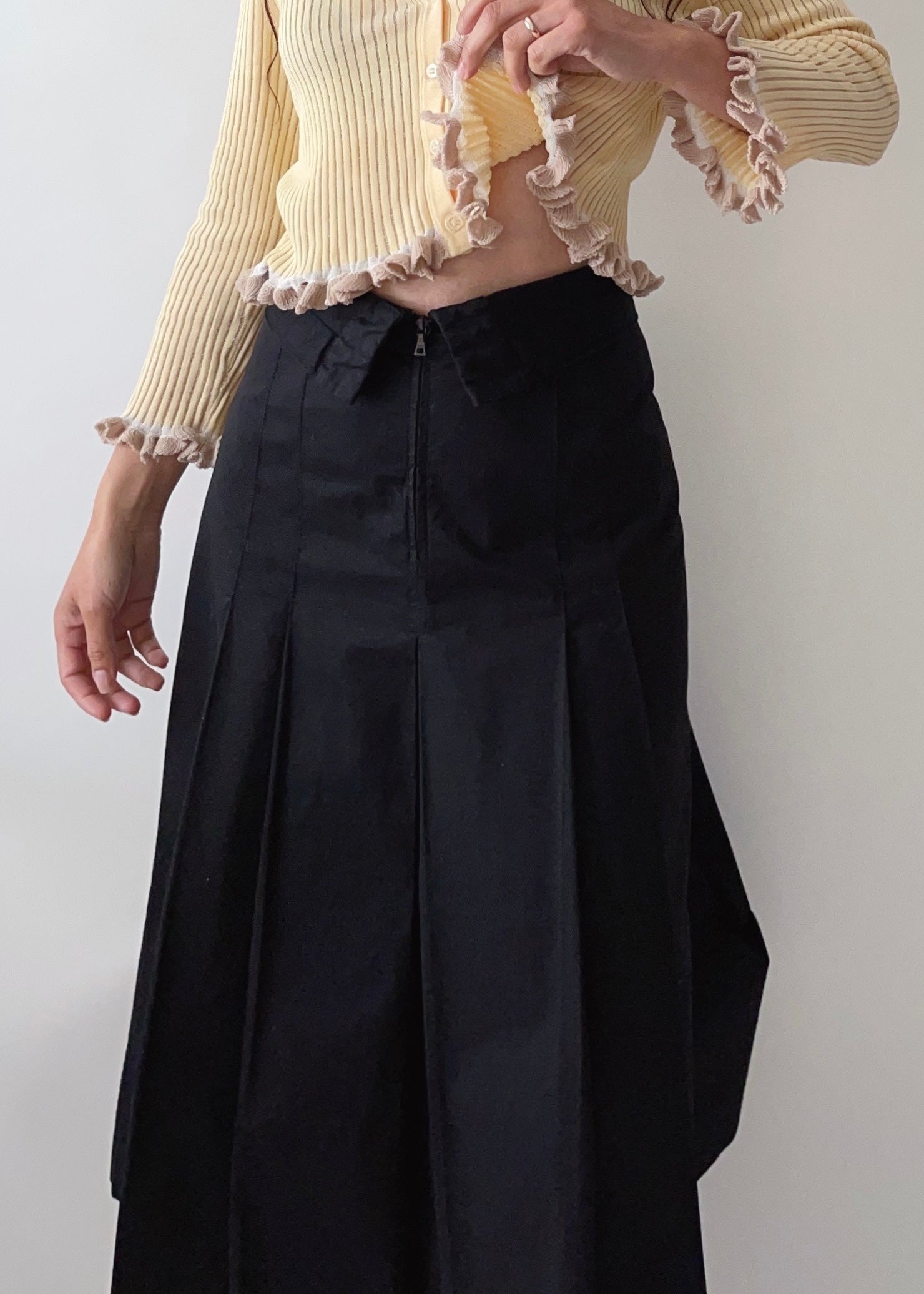 Prada Black Cotton Skirt