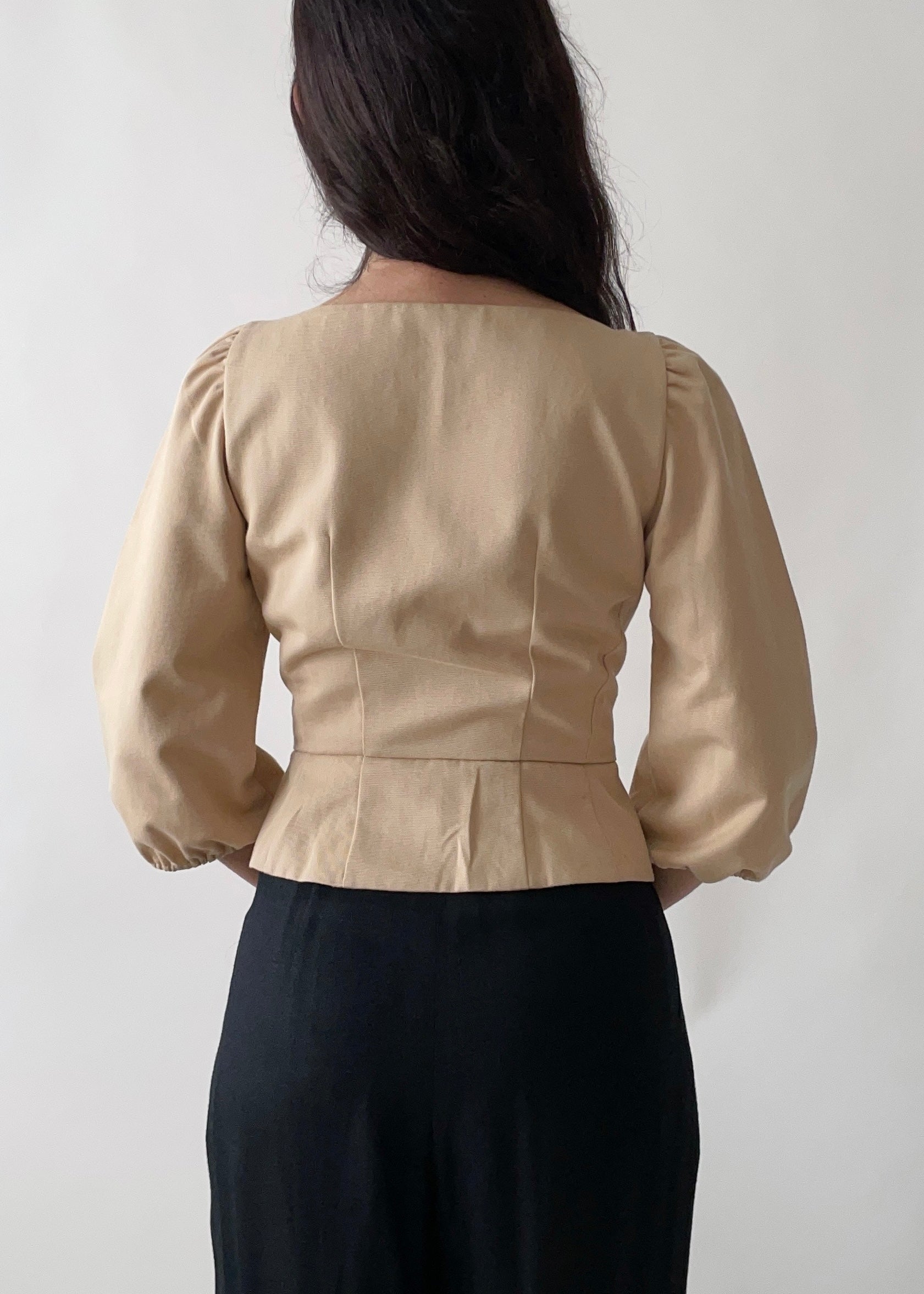 Vintage Prada Square Neck Top