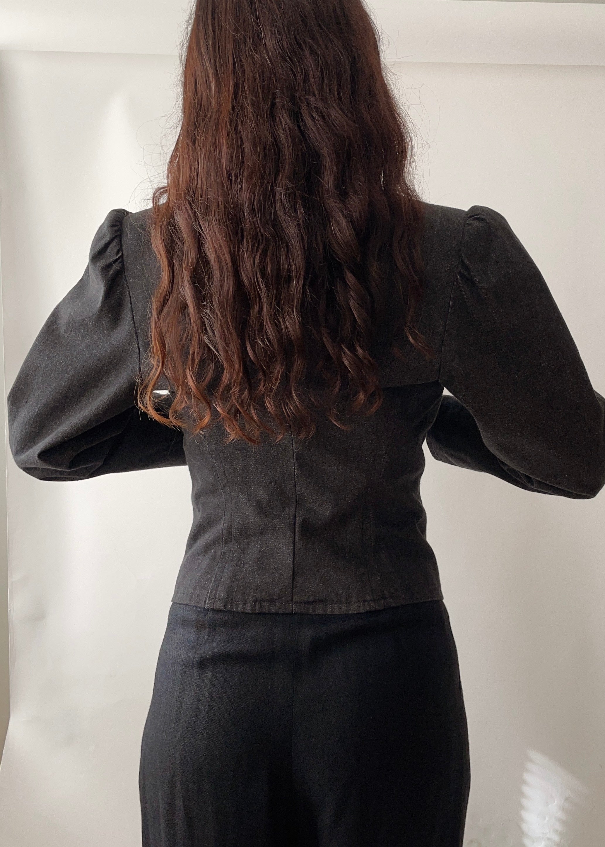 Vintage YSL Black Denim Jacket