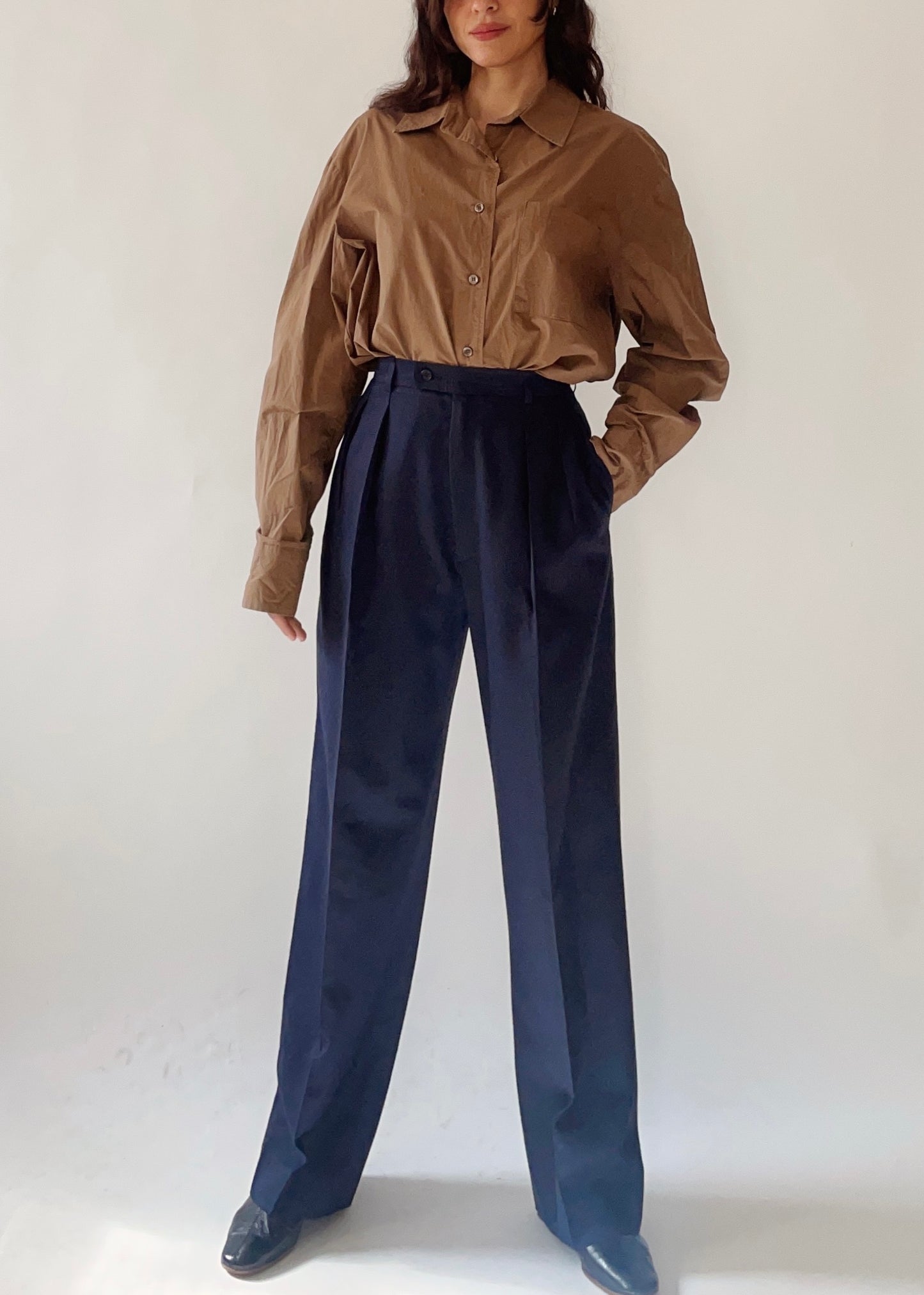 Vintage Yves Saint Laurent Navy Pants