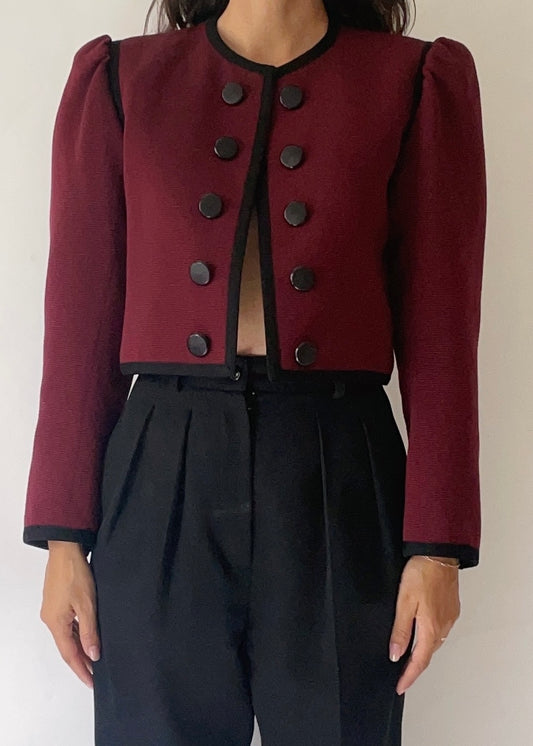 1970s Yves Saint Laurent Cropped Jacket