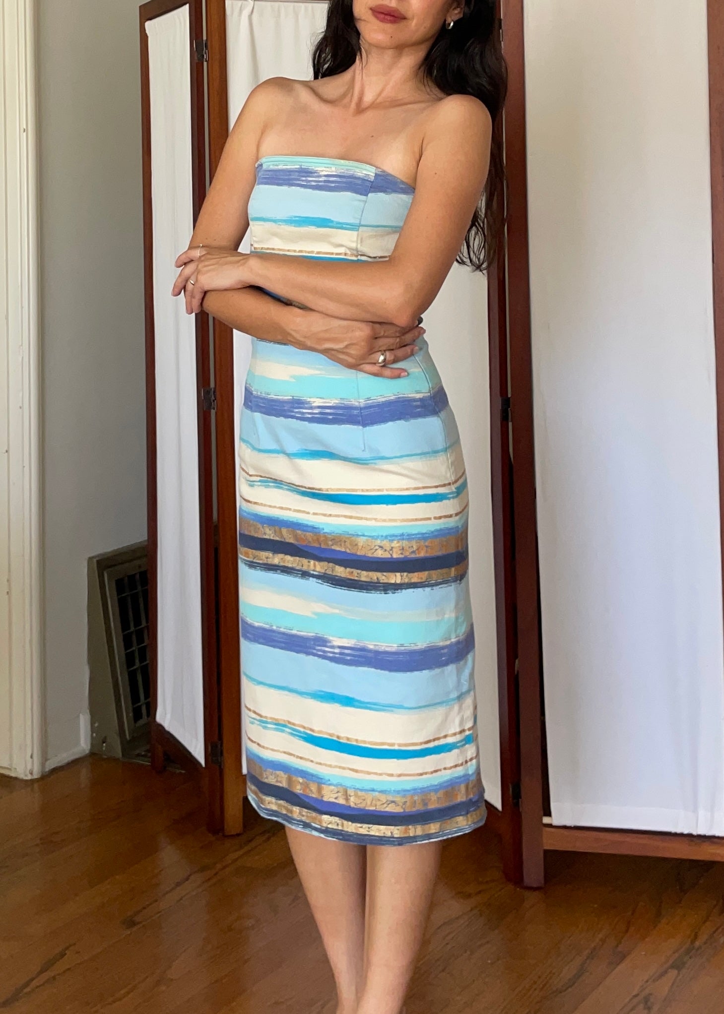 Vintage Moschino Strapless Dress