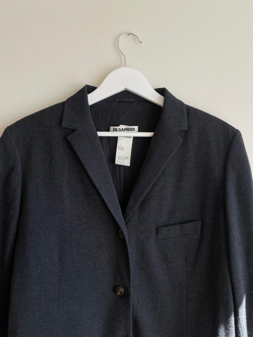 Jil Sander Grey Wool Blazer