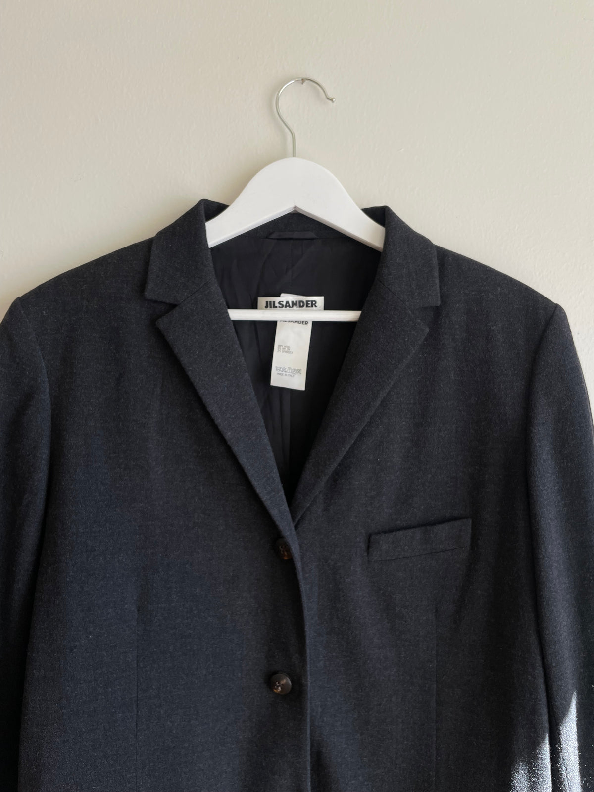Jil Sander Grey Wool Blazer