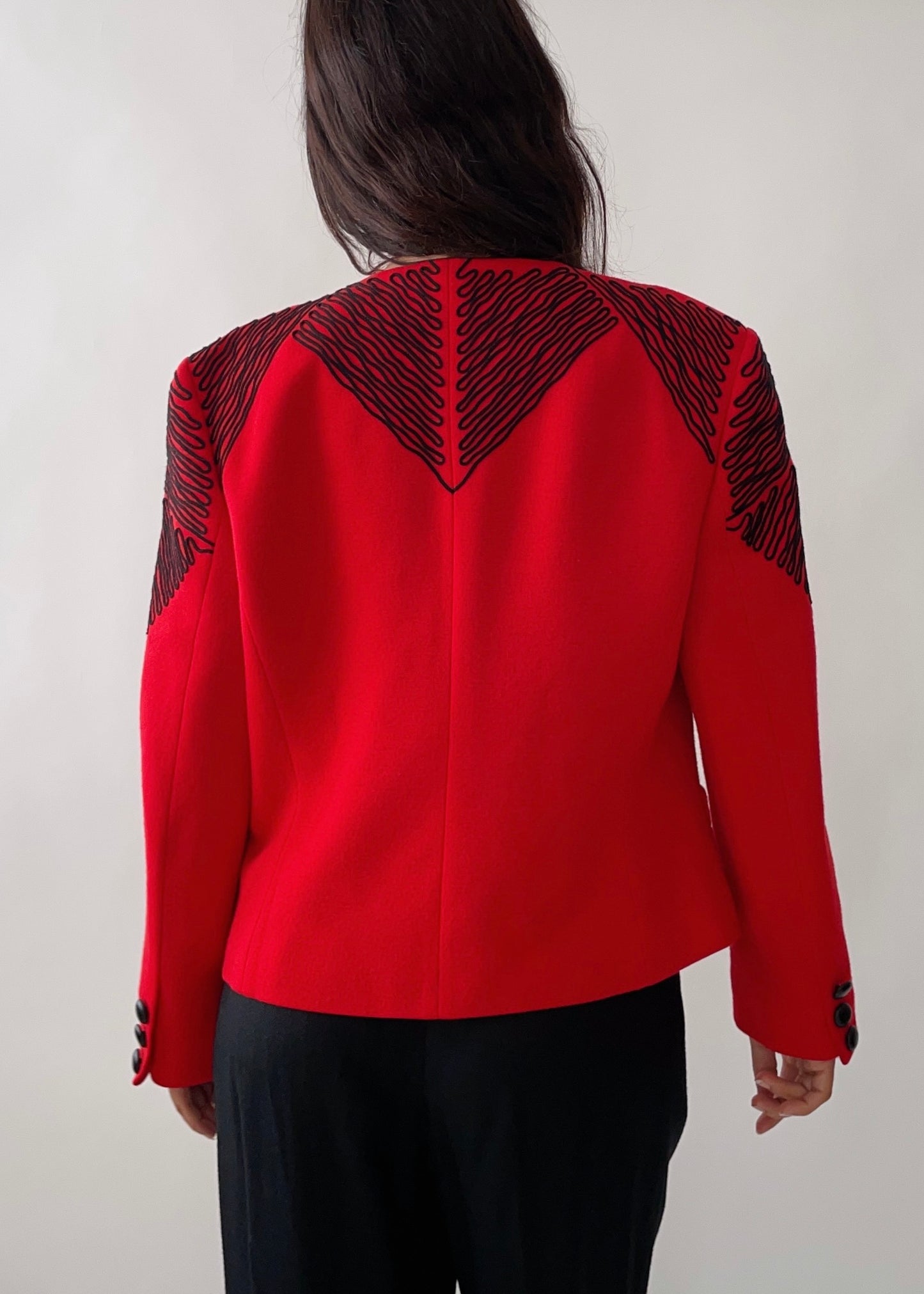 Vintage Louis Feraud Red Jacket