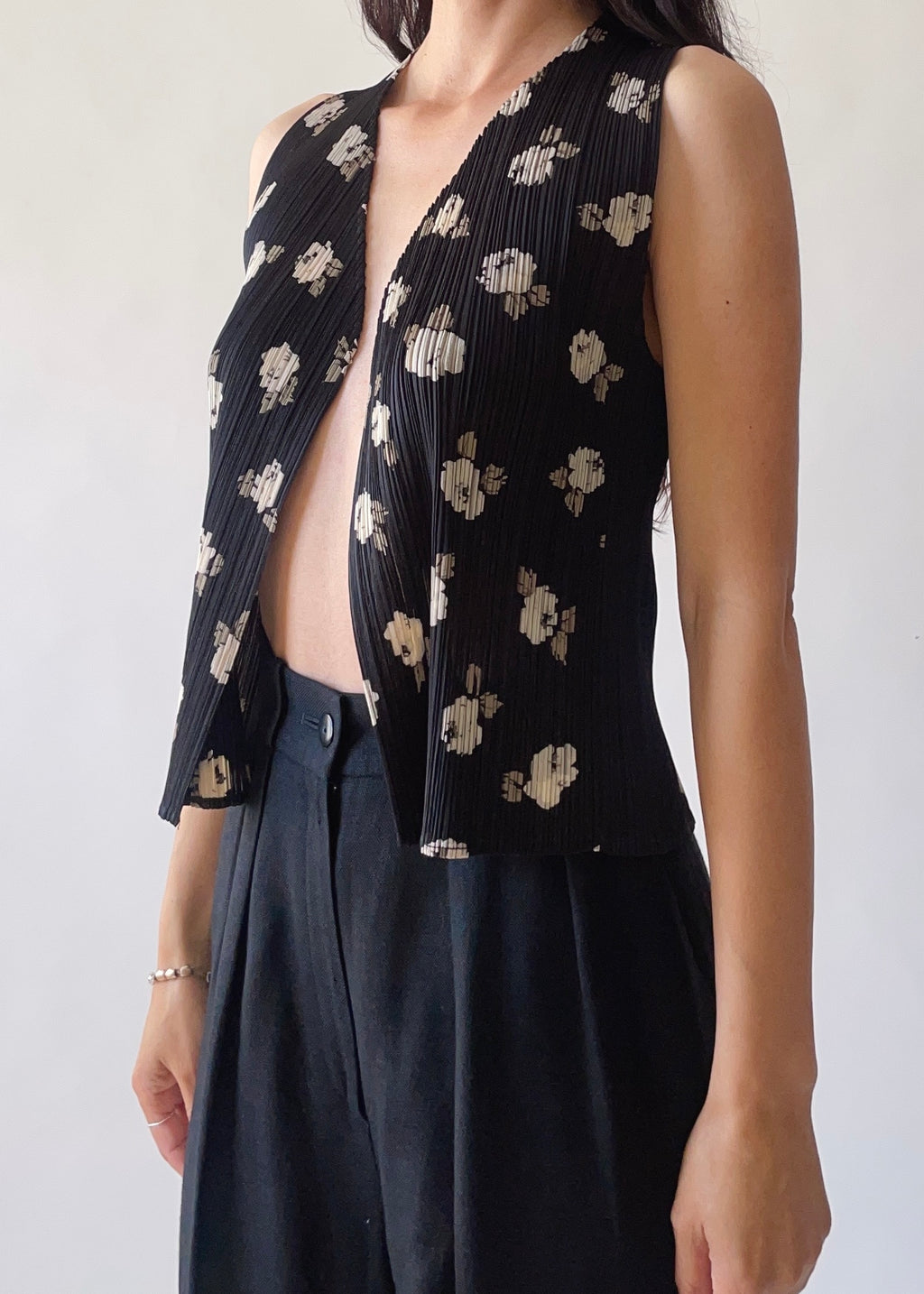 1997 Issey Miyake Floral Vest Top