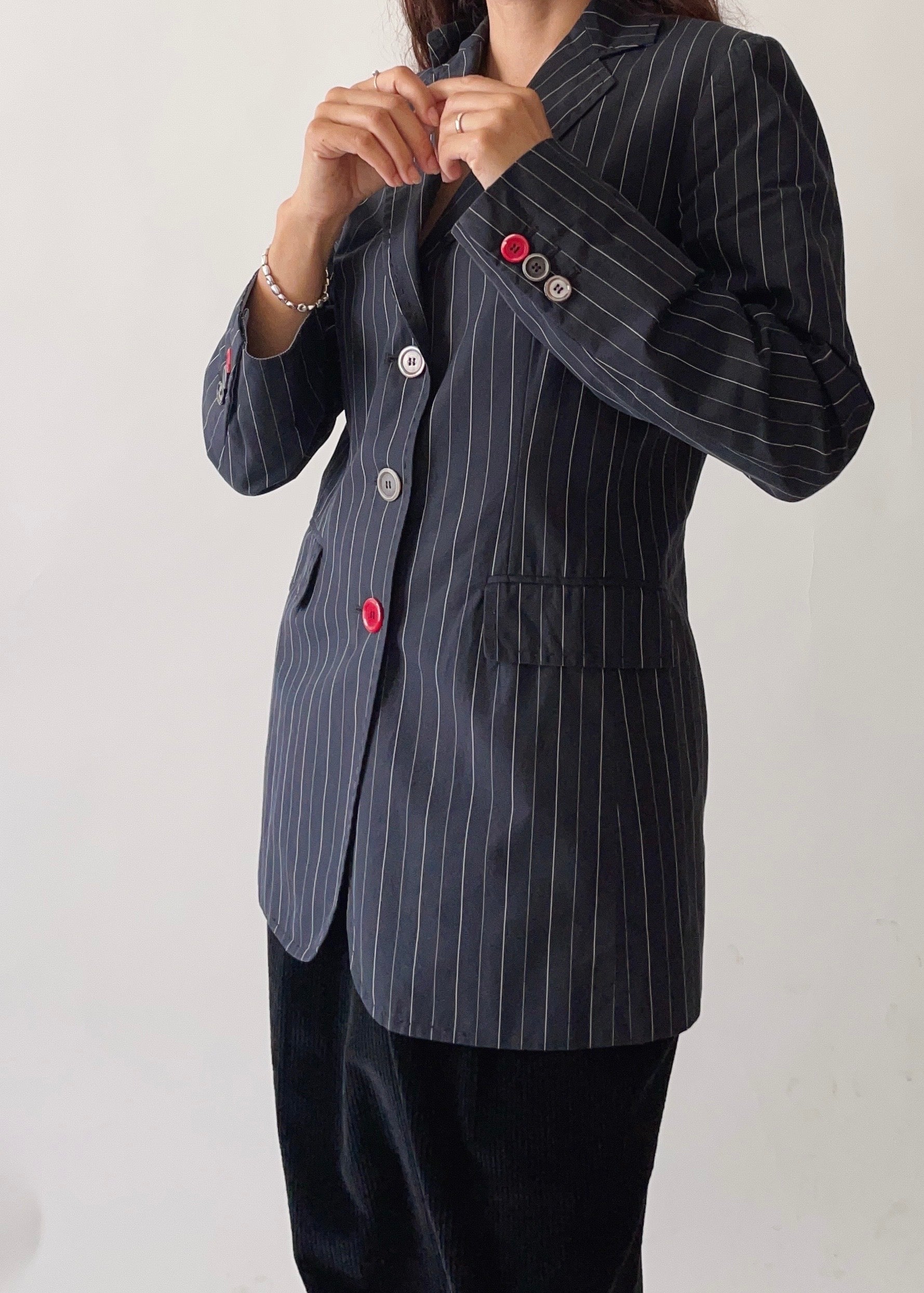 Vintage Moschino Cotton Stripe Blazer