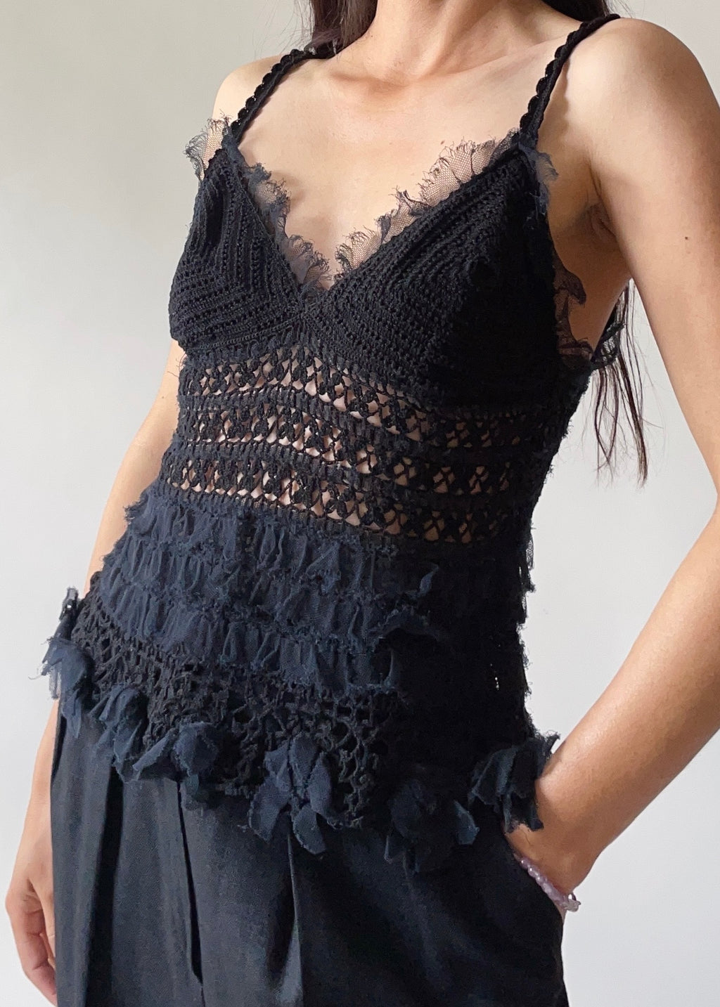 Vintage Moschino Crochet Top