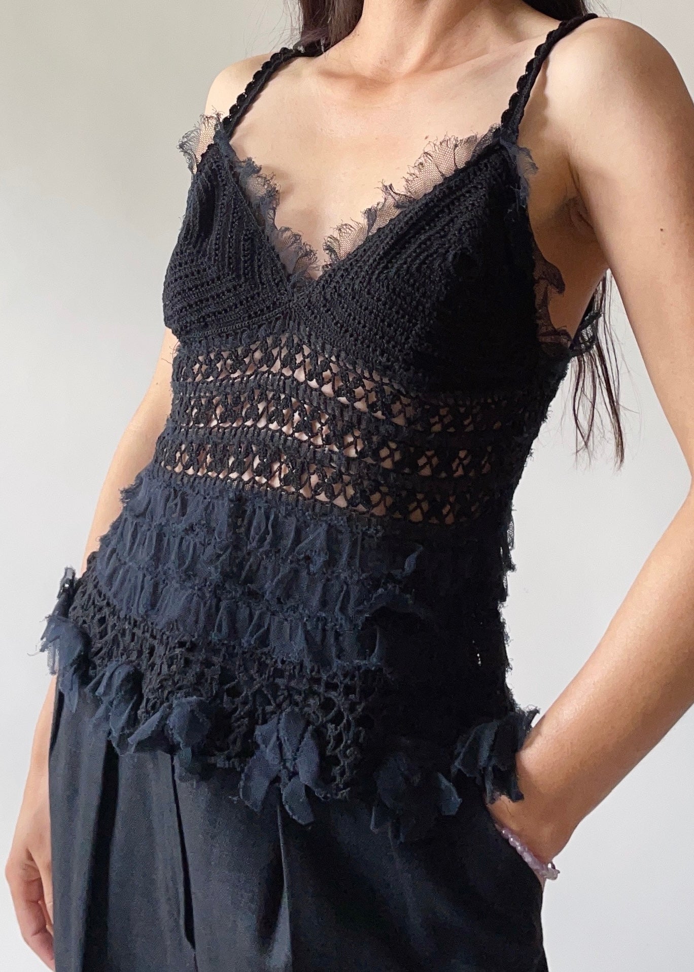 Vintage Moschino Crochet Top