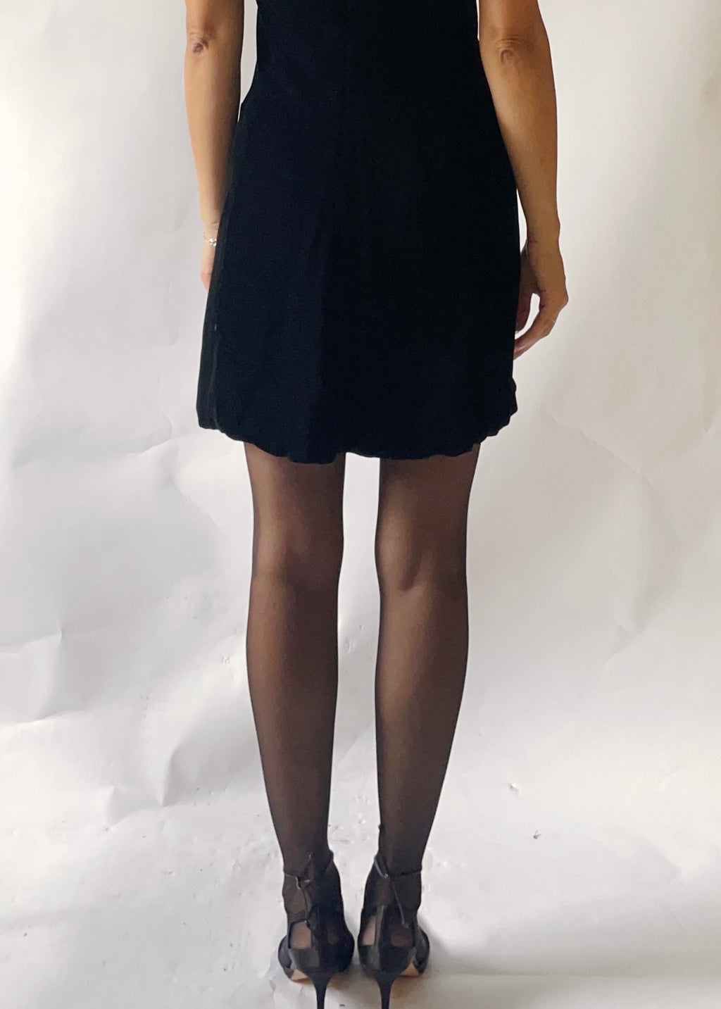 Vintage Prada Black Velvet Dress