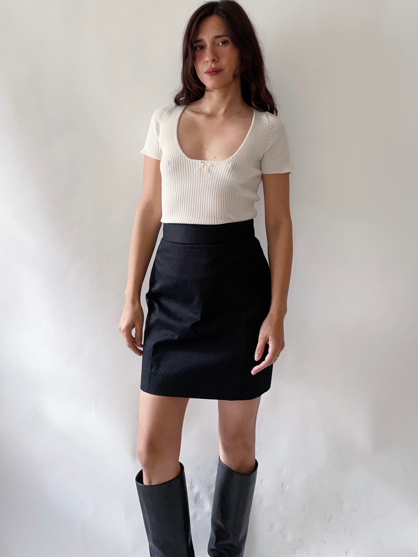 Vintage Chanel CC Pencil Skirt