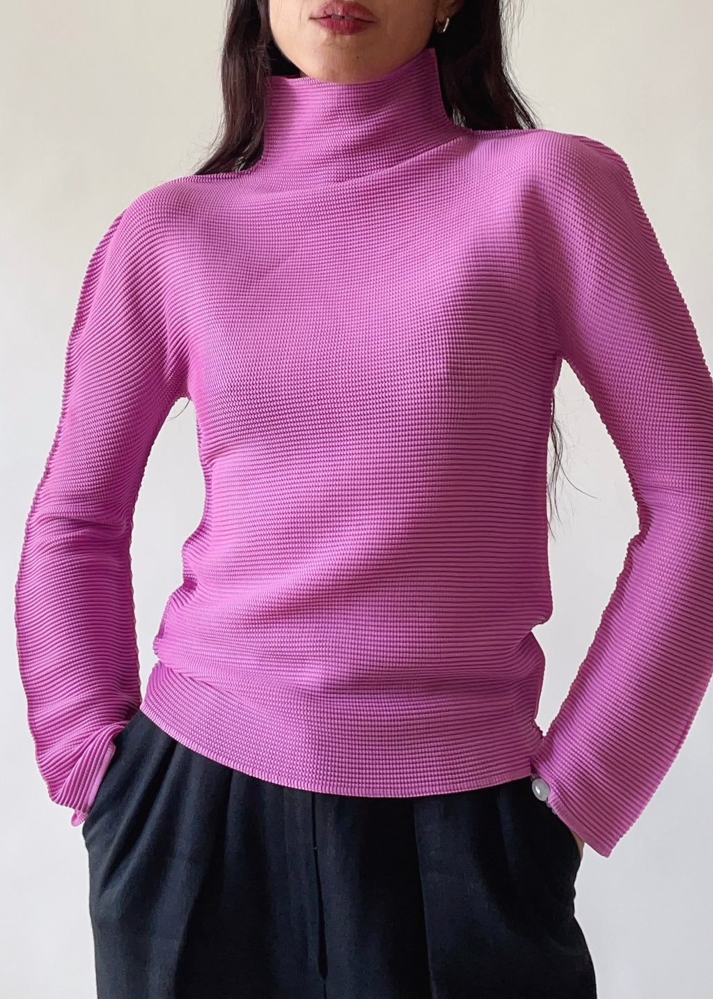 Issey Miyake Pink Turtleneck