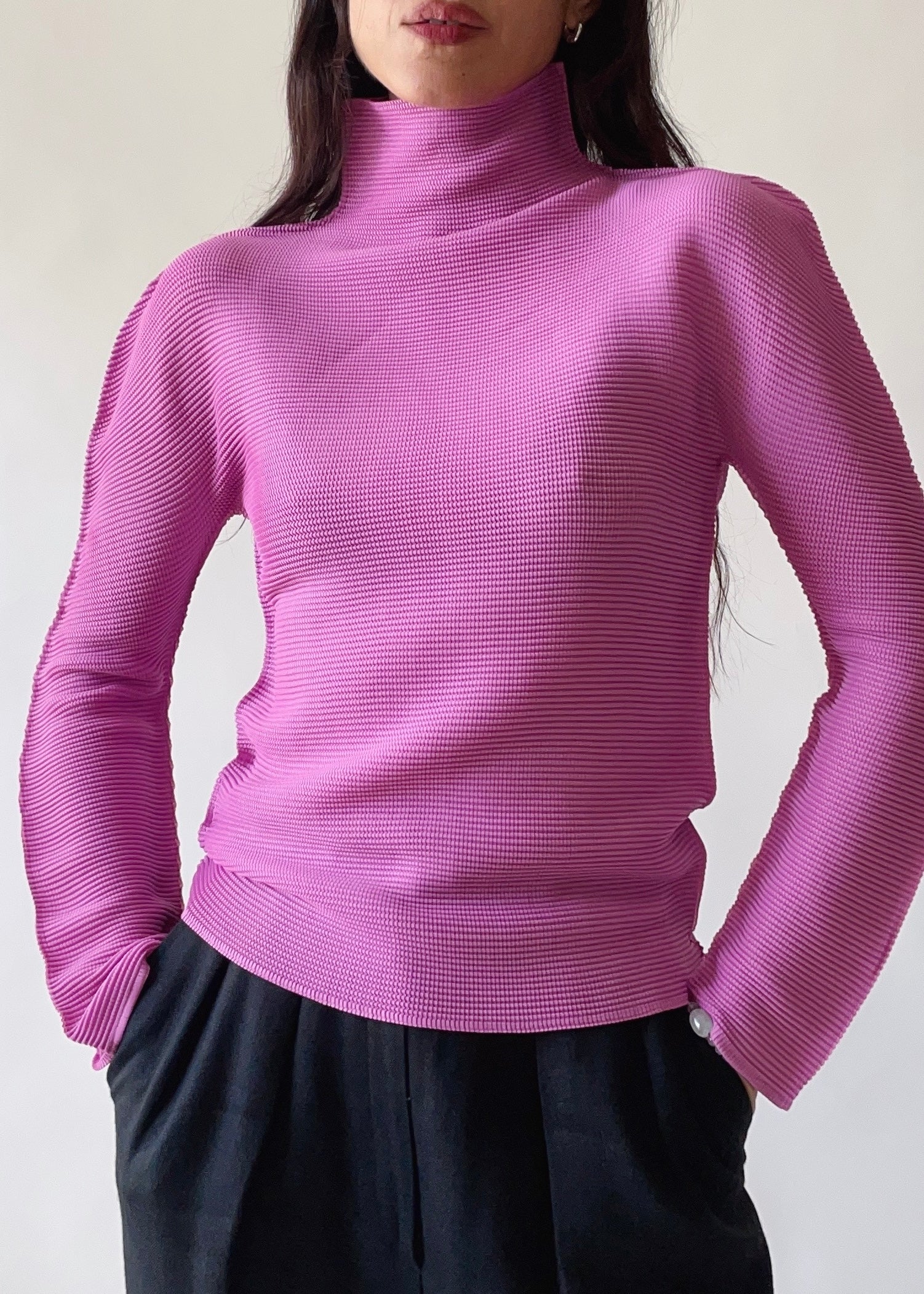 Issey Miyake Pink Turtleneck