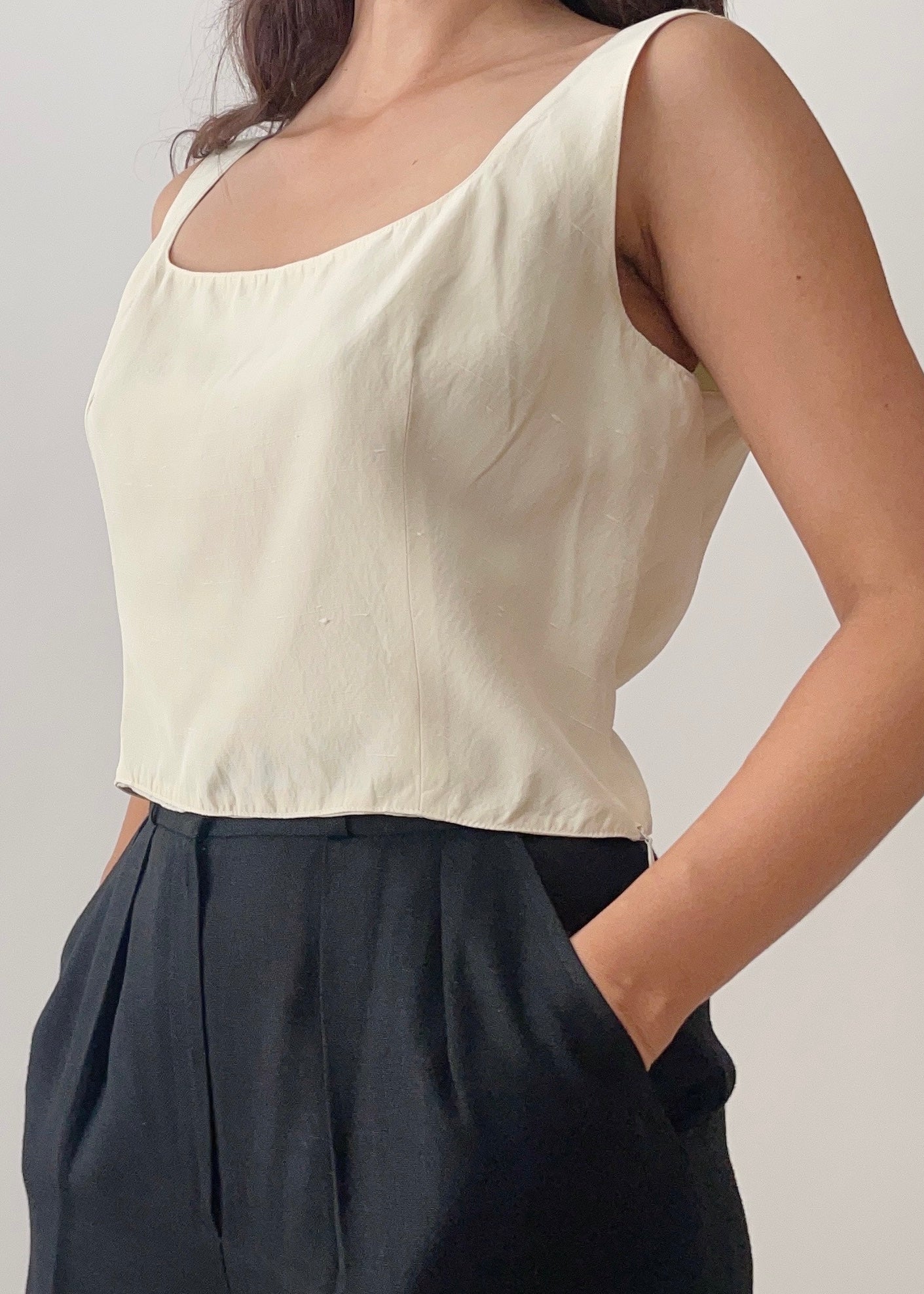 Vintage Byblos Square Neck Top