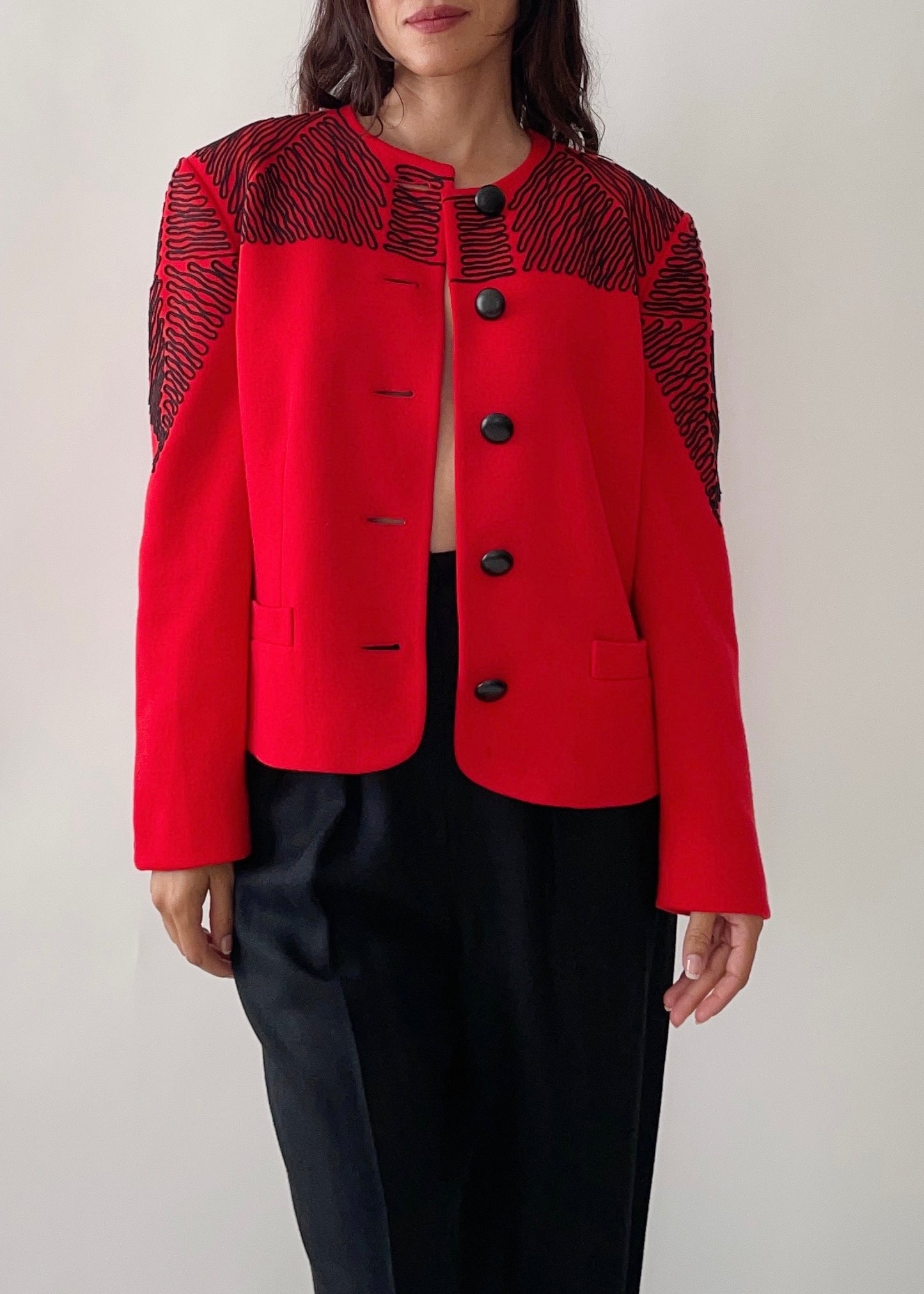 Vintage Louis Feraud Red Jacket