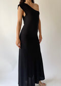 Vintage French Asymmetrical Long Dress