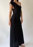 Vintage French Asymmetrical Long Dress