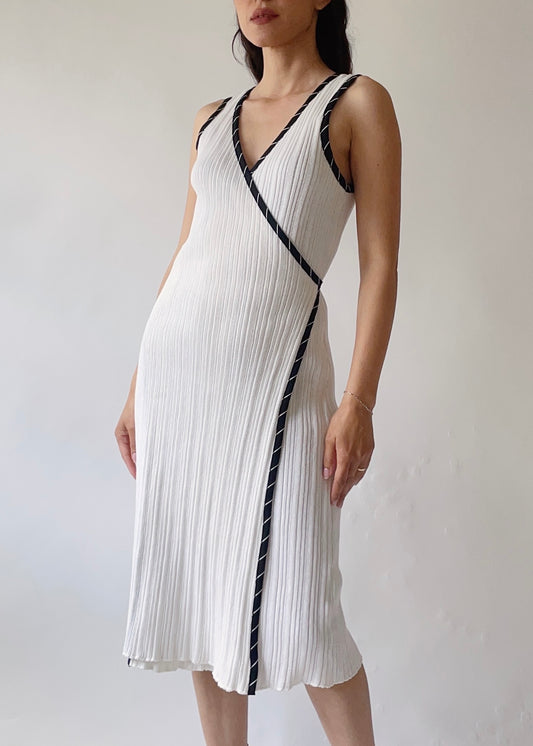 90s Cotton Wrap Dress