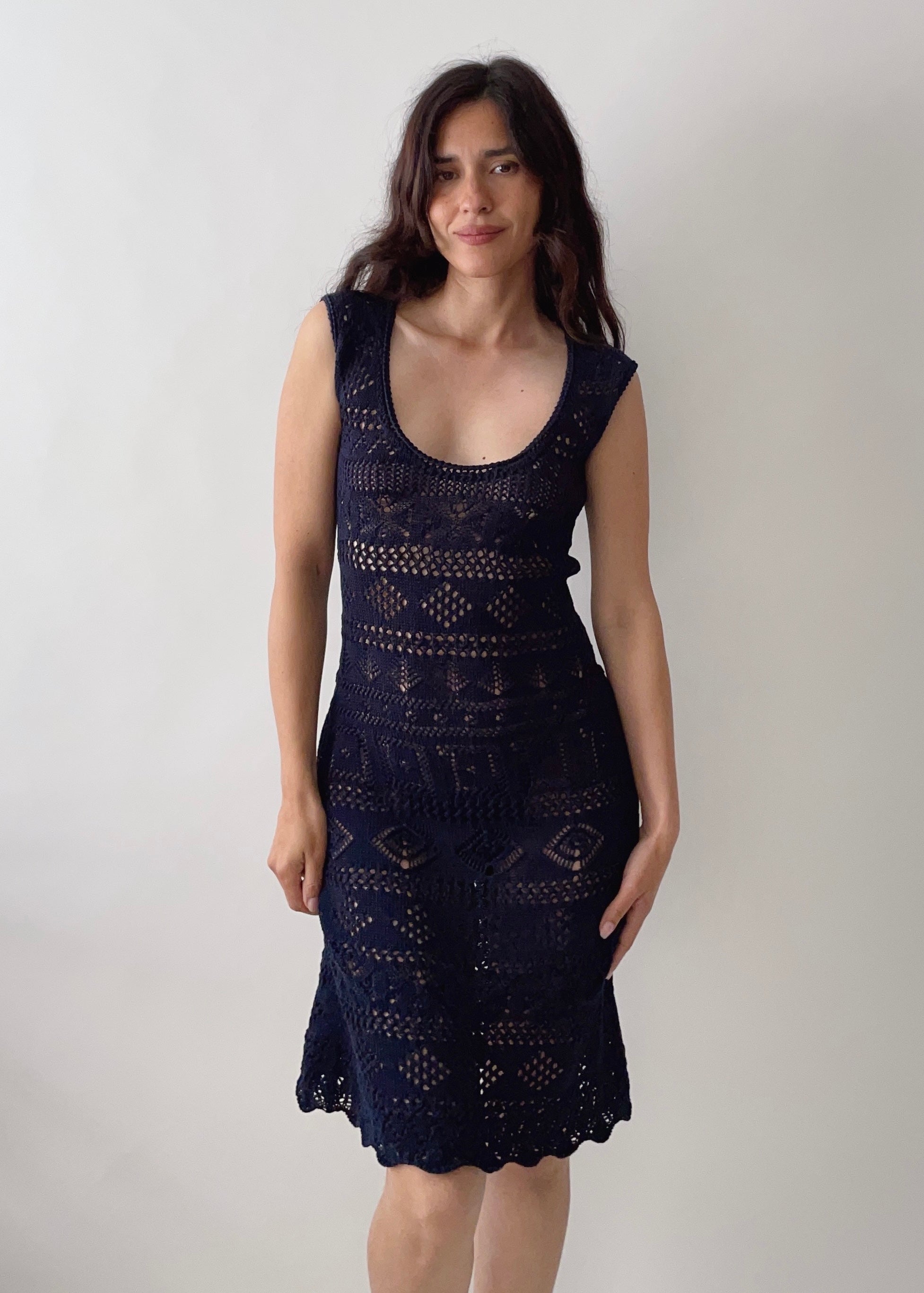 Vintage Prada Crochet Dress Lunes Vintage Prada Crochet Dress Lunes