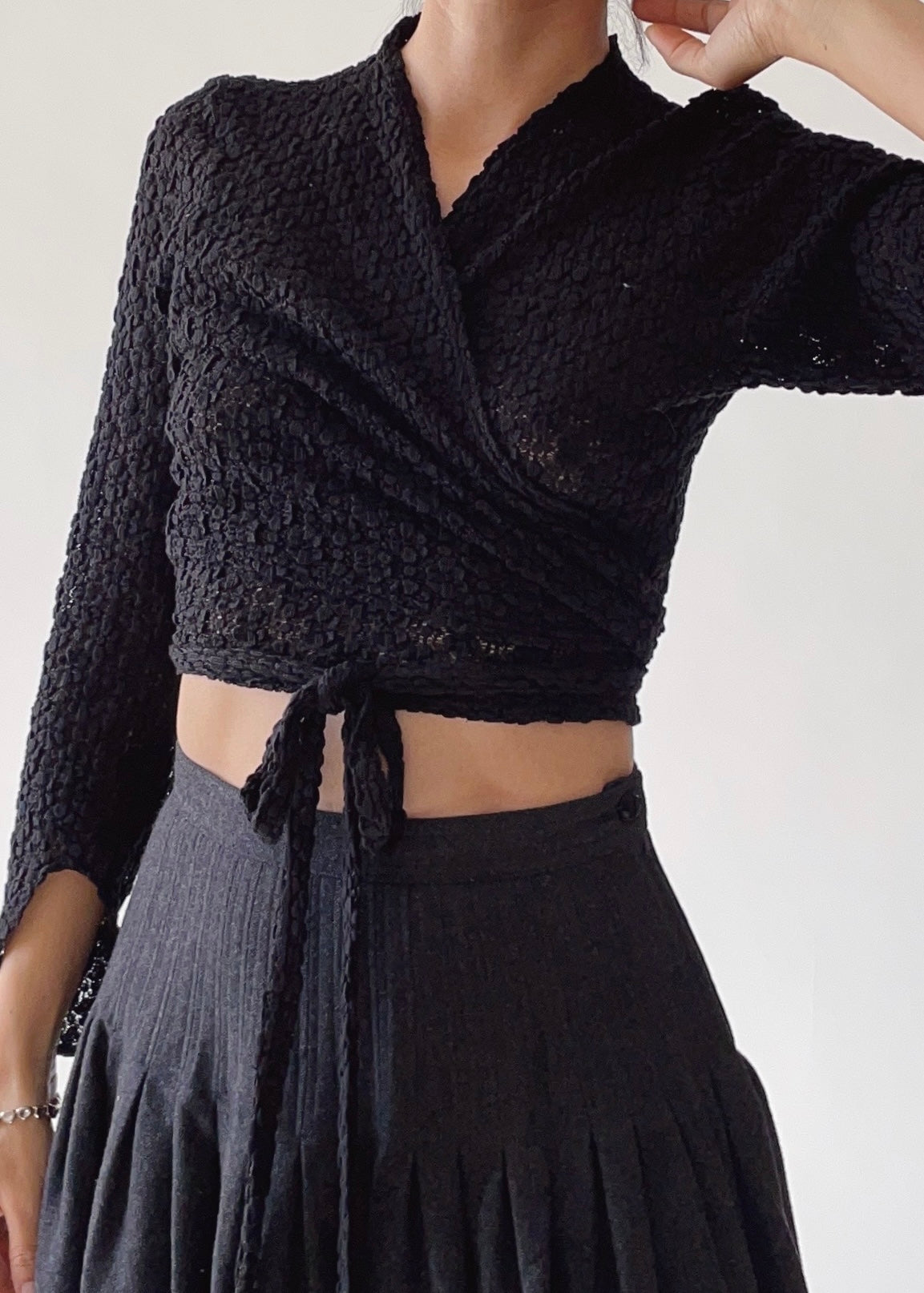 Vintage Anne Fontaine Wrap Top