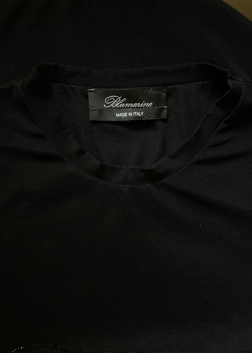 Blumarine Logo Mesh Top