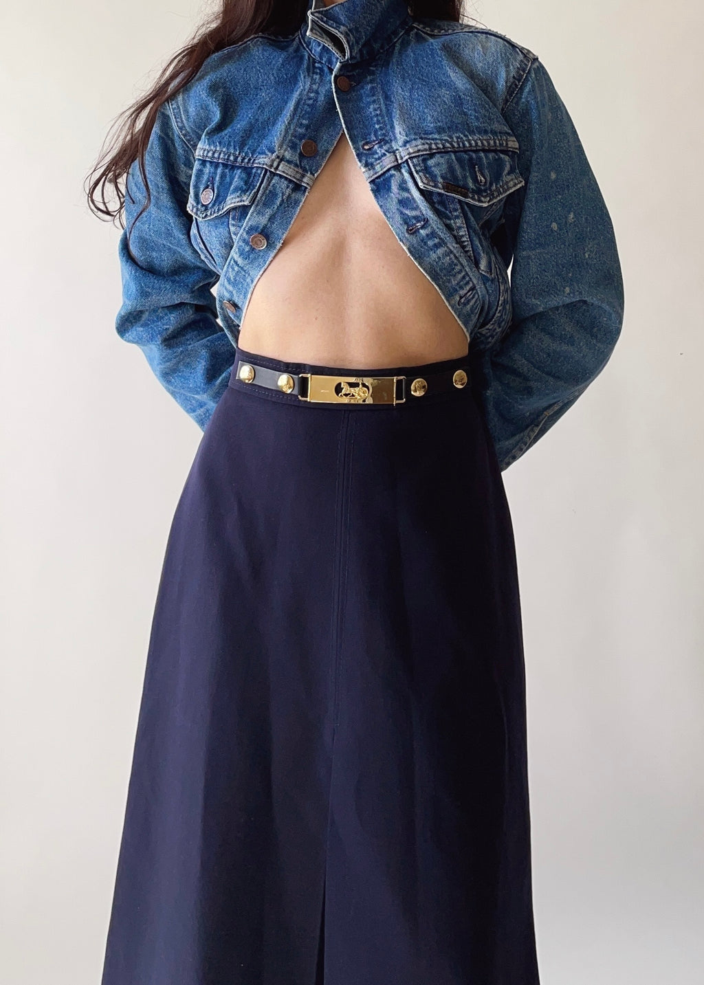 1970s Celine Equestrian Skirt