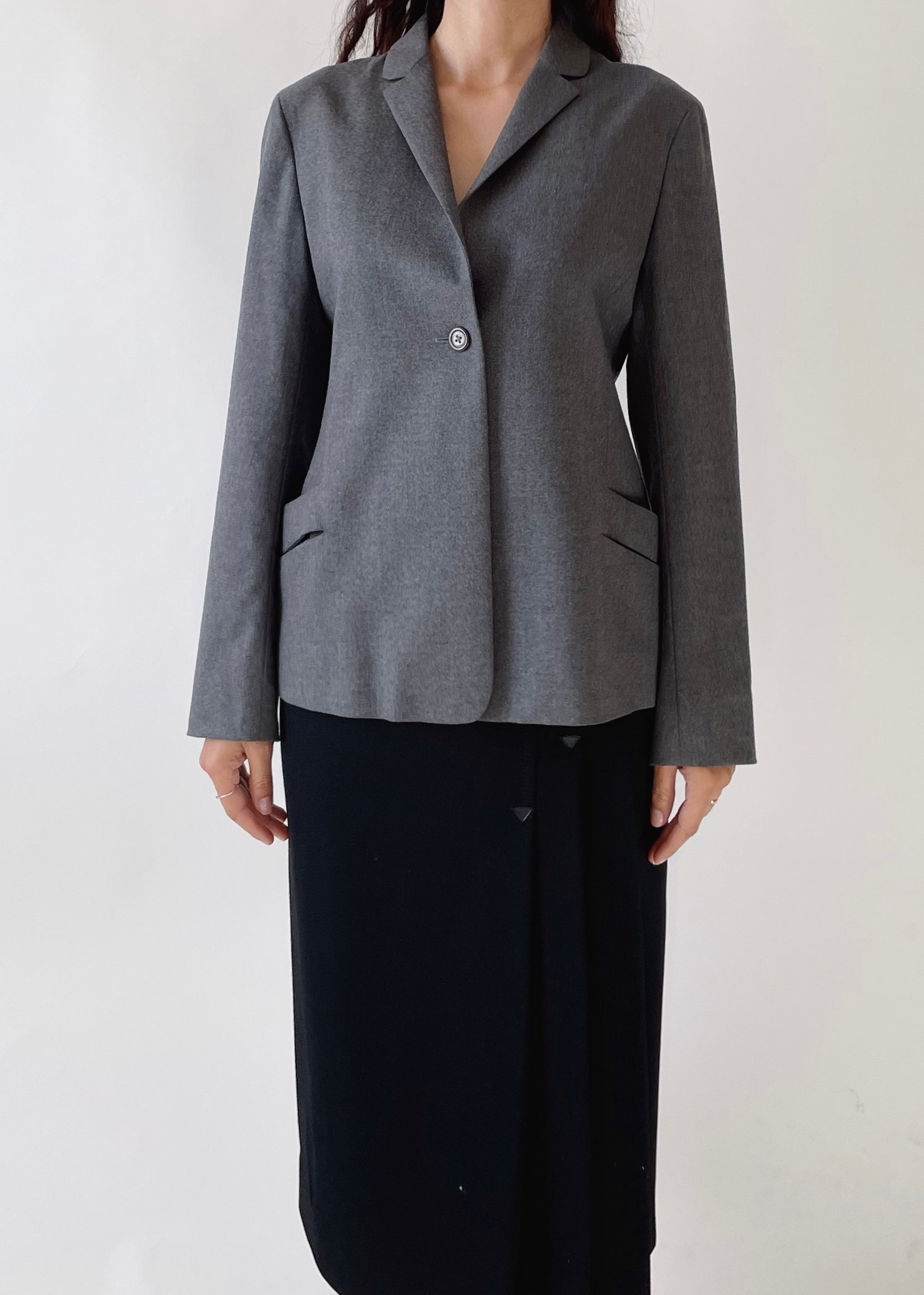 Jil Sander Grey Wool Jacket