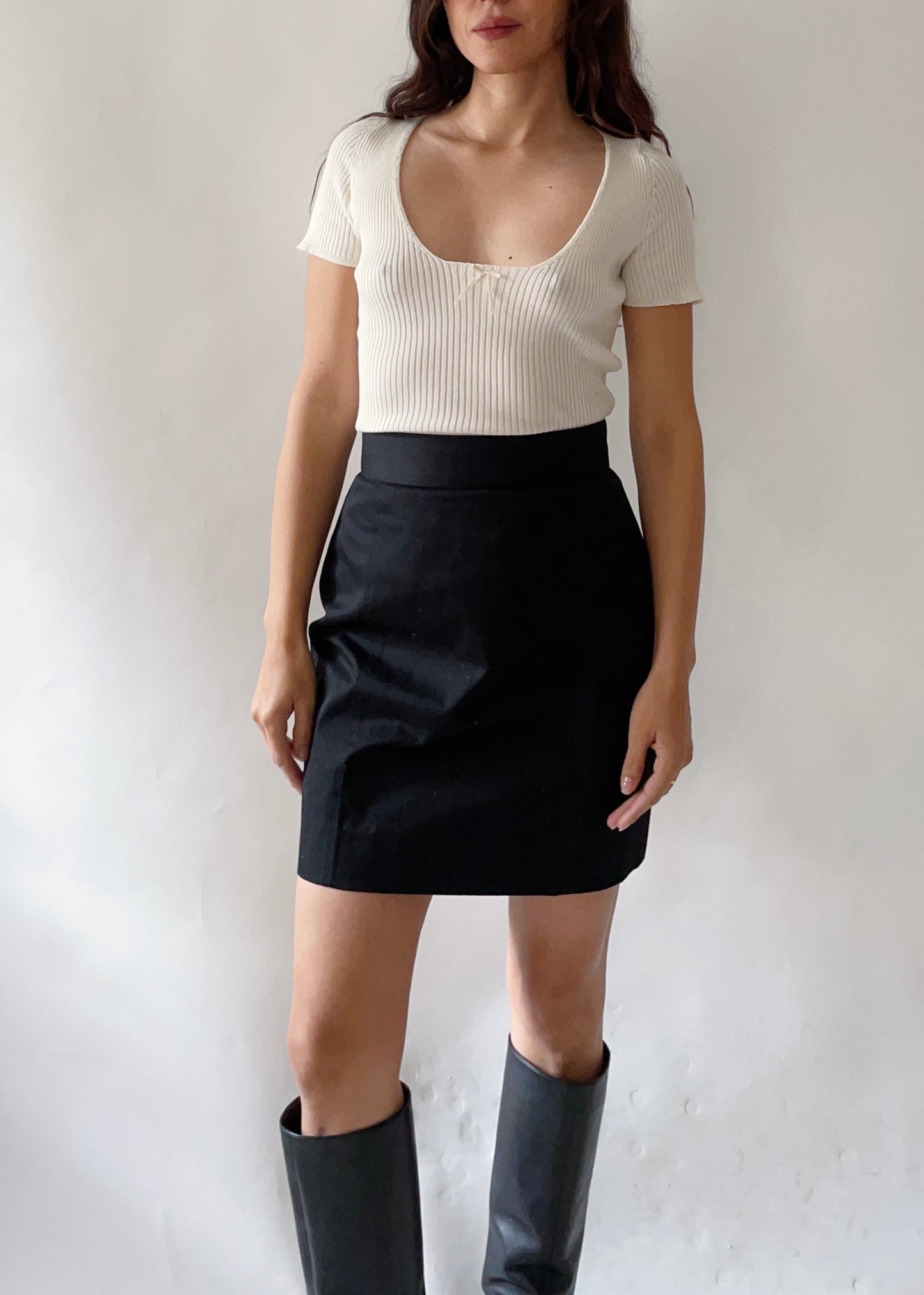 Vintage Chanel CC Pencil Skirt