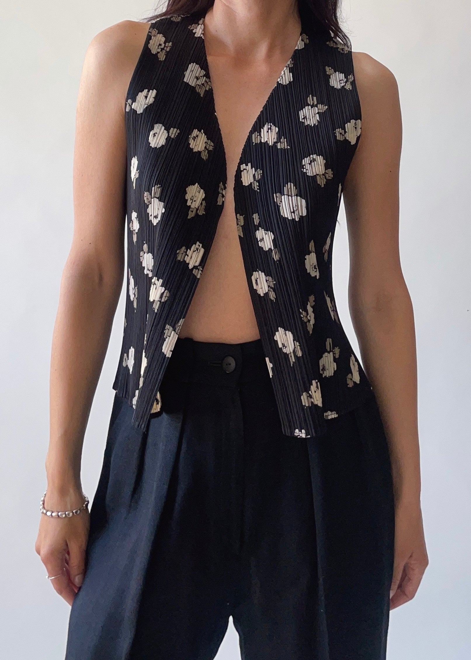 1997 Issey Miyake Floral Vest Top