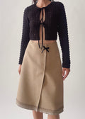 Prada Wool Angora Bow Skirt