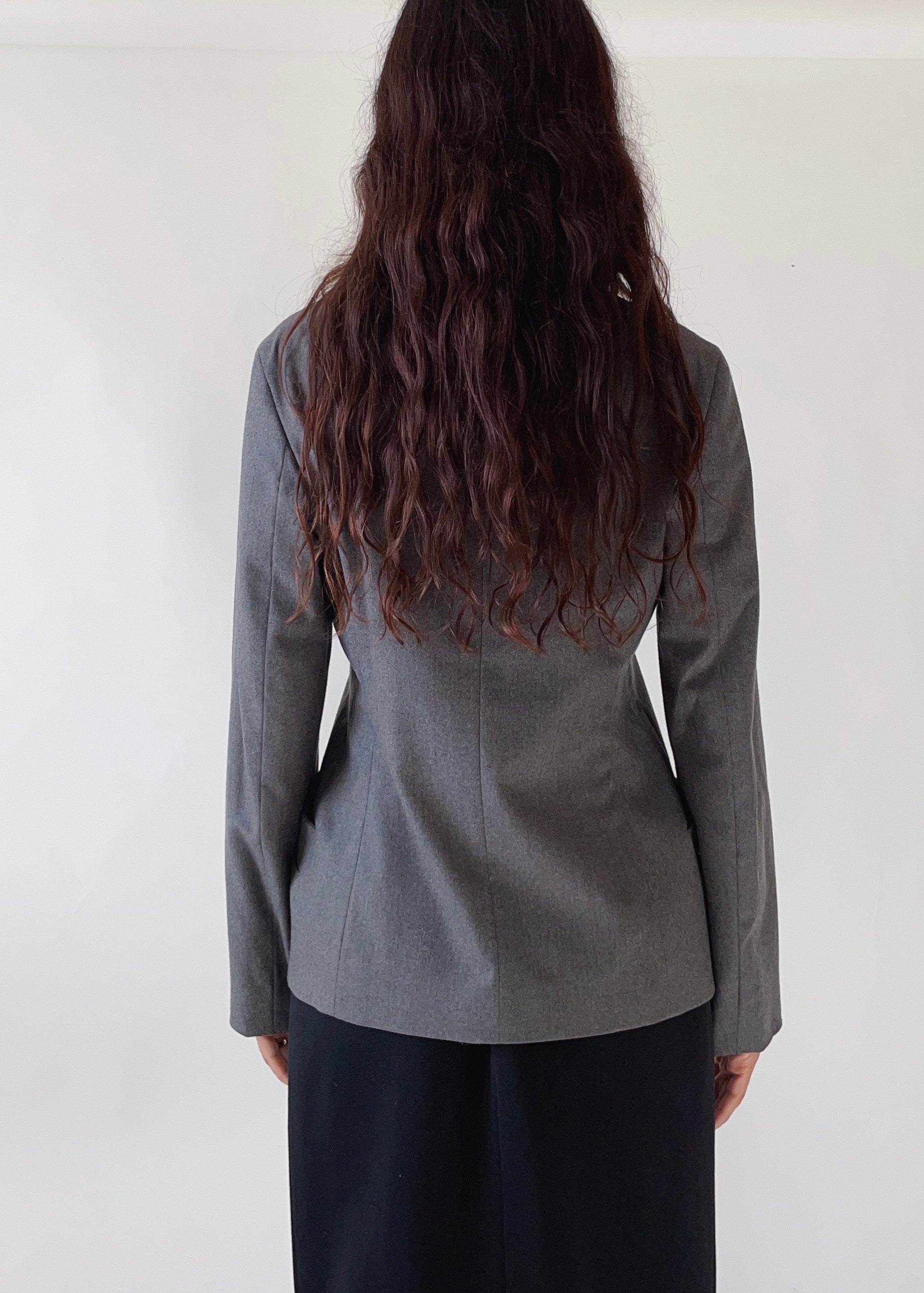 Jil Sander Grey Wool Jacket