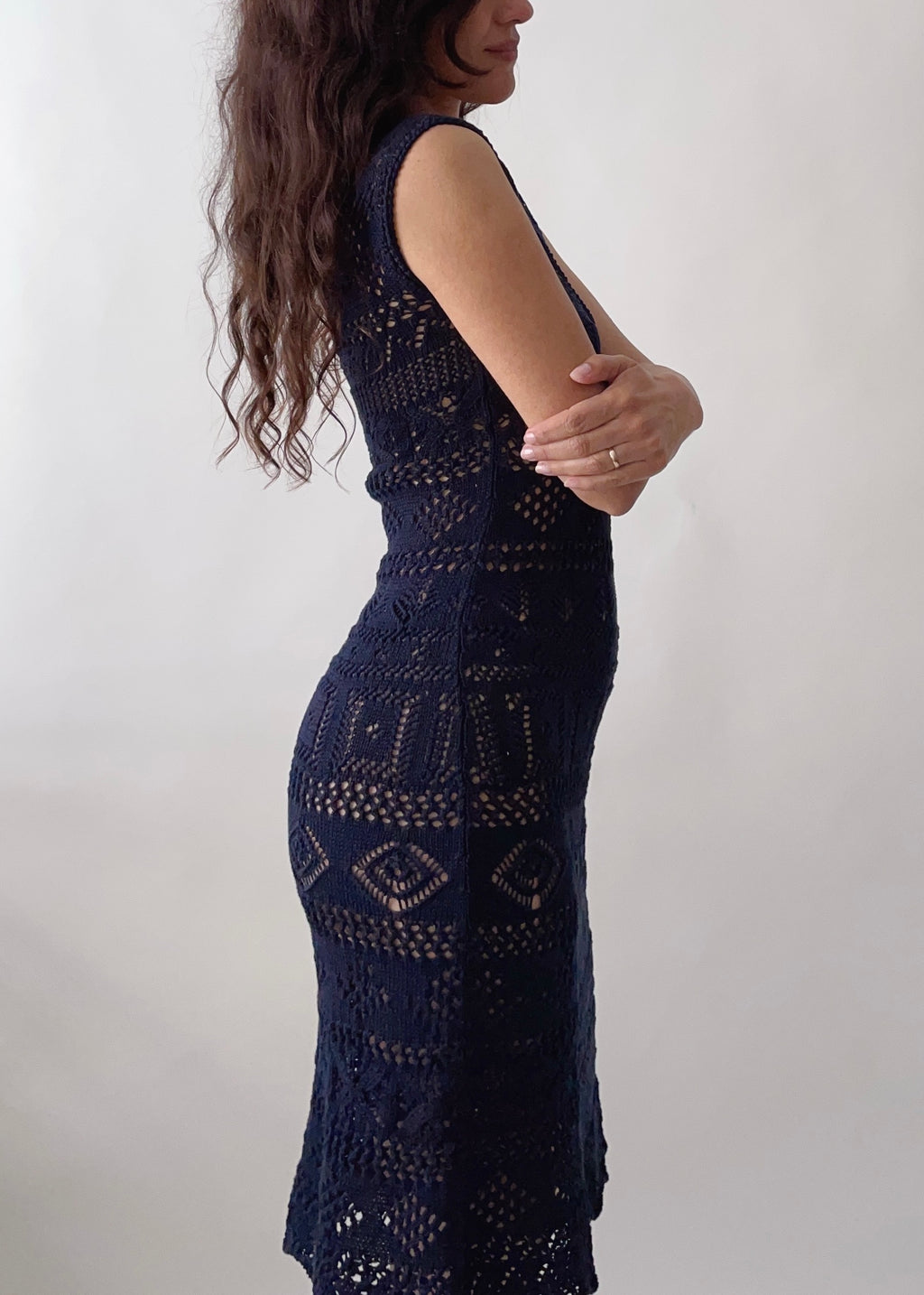 Vintage Prada Crochet Dress