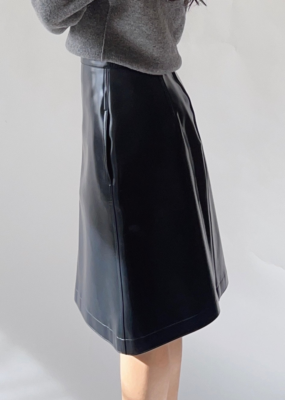 Jil Sander Pleather Skirt