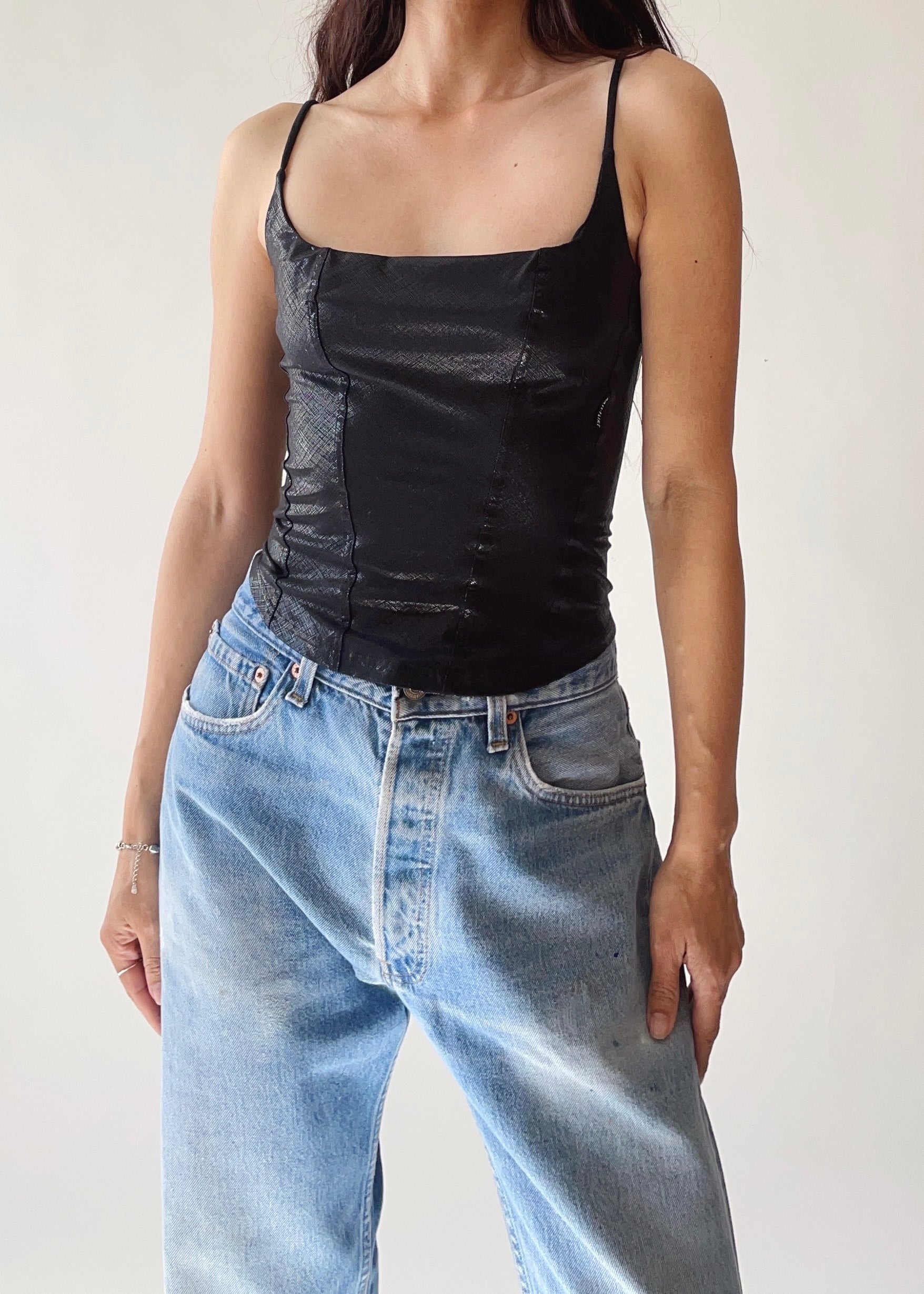 Vintage French Bustier Top