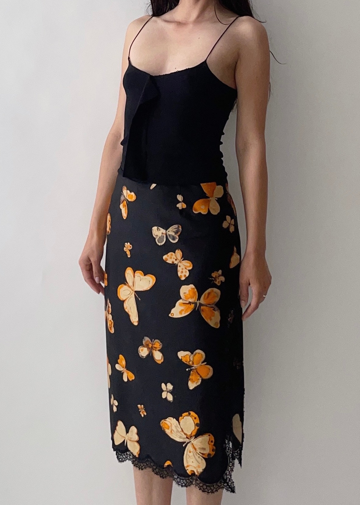 90s Anna Molinari Butterfly Skirt