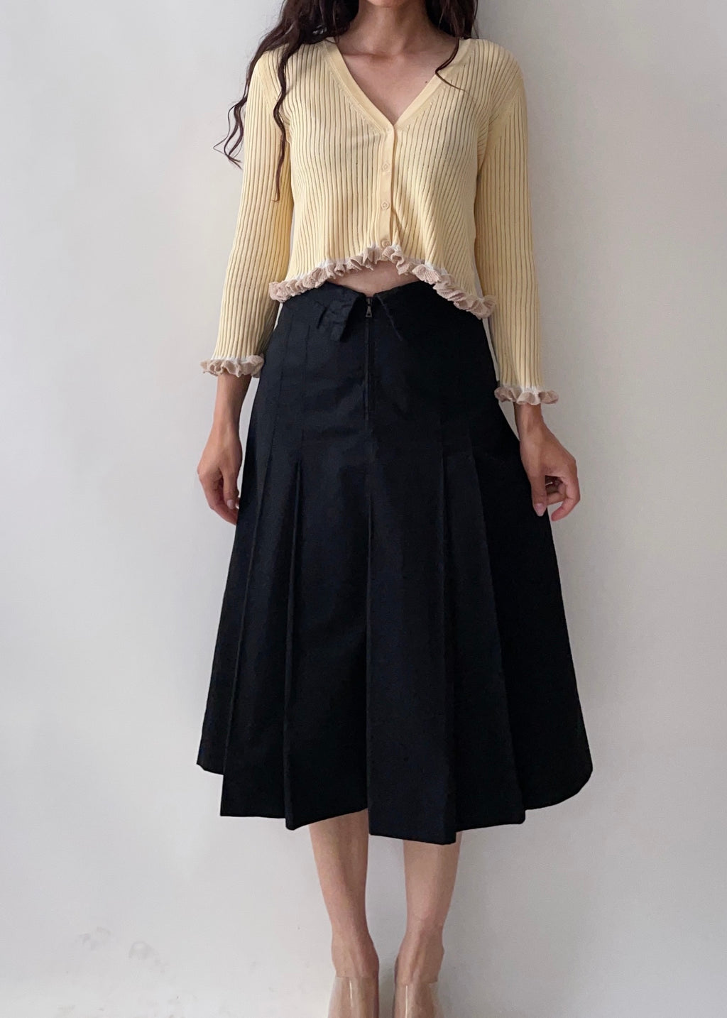 Prada Black Cotton Skirt