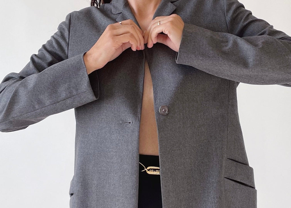 Jil Sander Grey Wool Jacket
