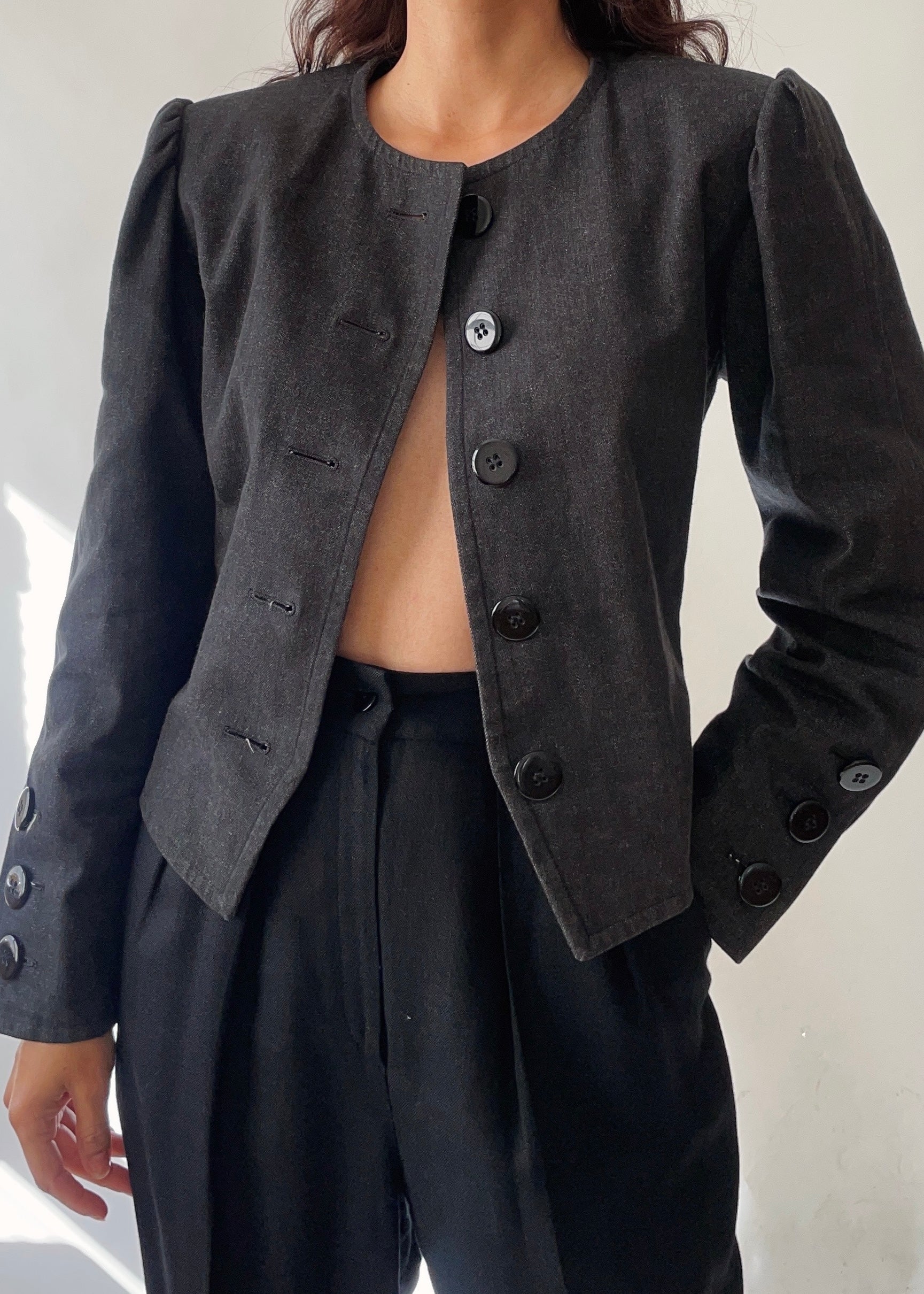 Vintage YSL Black Denim Jacket