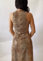 2000s Plein Sud Snake Print Dress