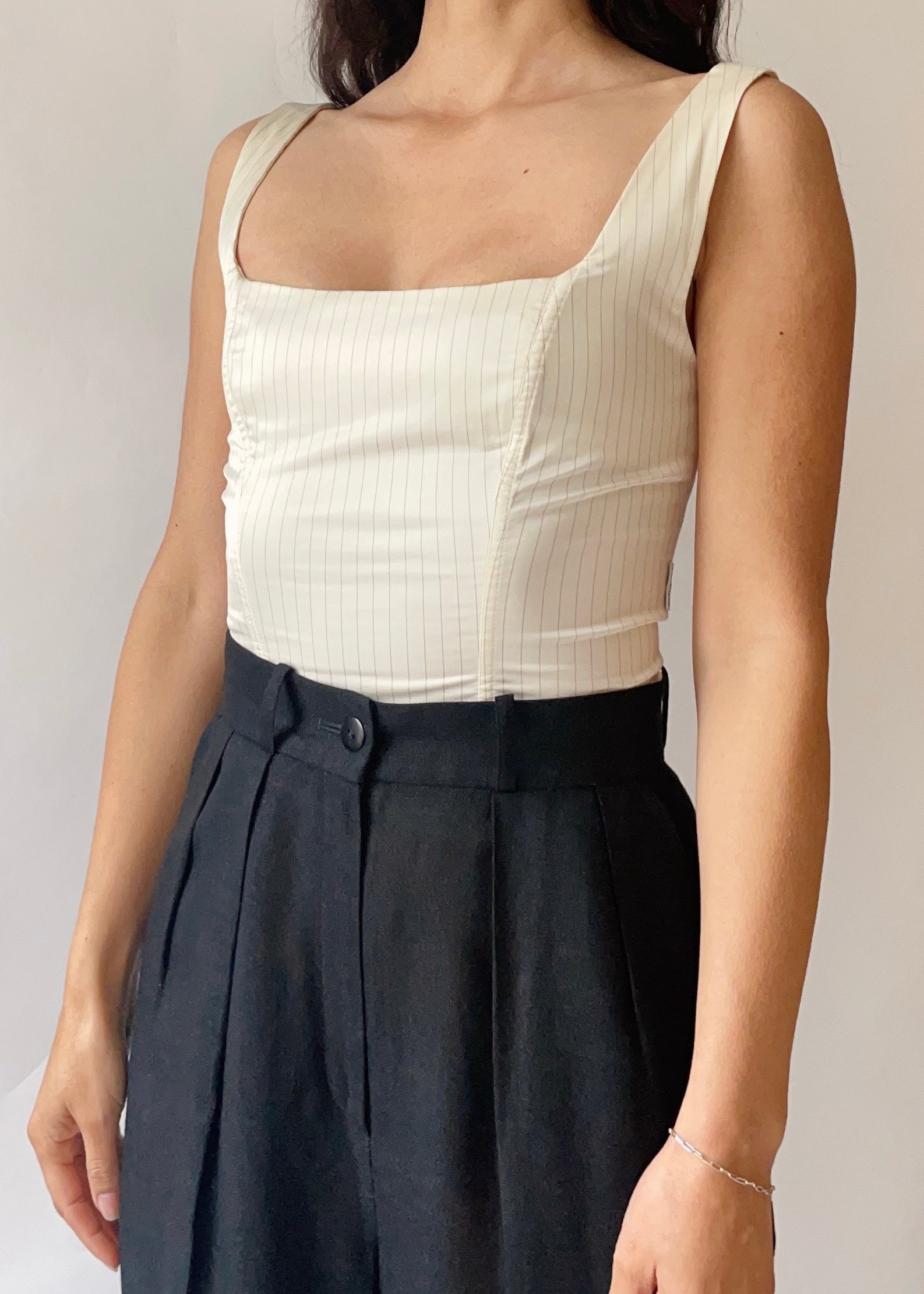 Vintage Anti-Flirt Corset Top