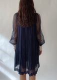 Vintage Chloe Silk Pleated Dress