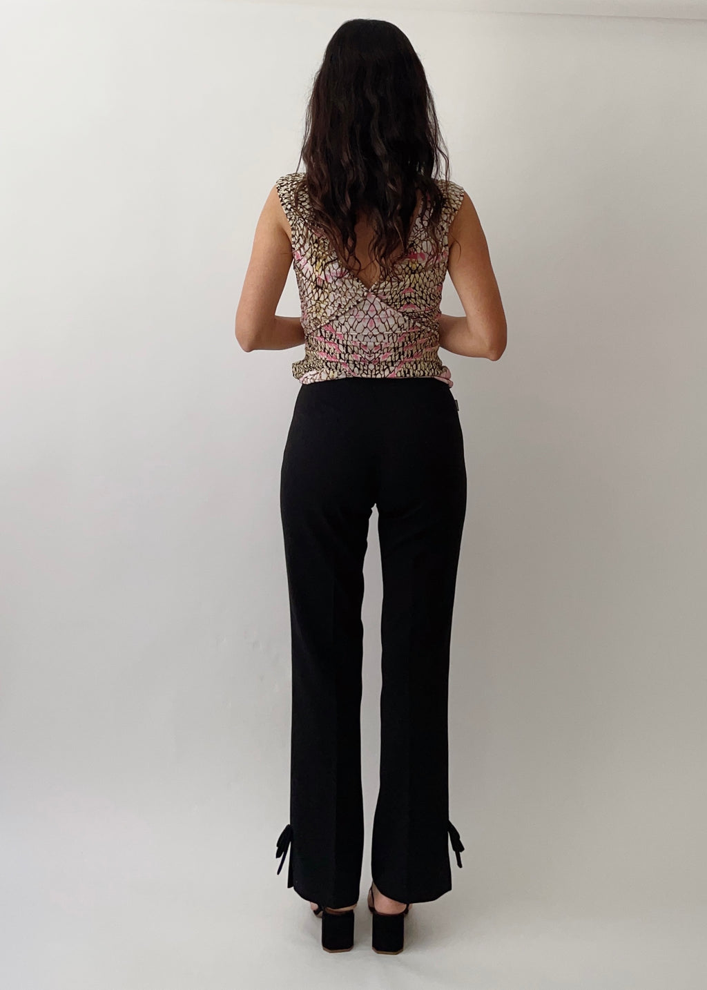 90s Moschino Bow Straight Pants