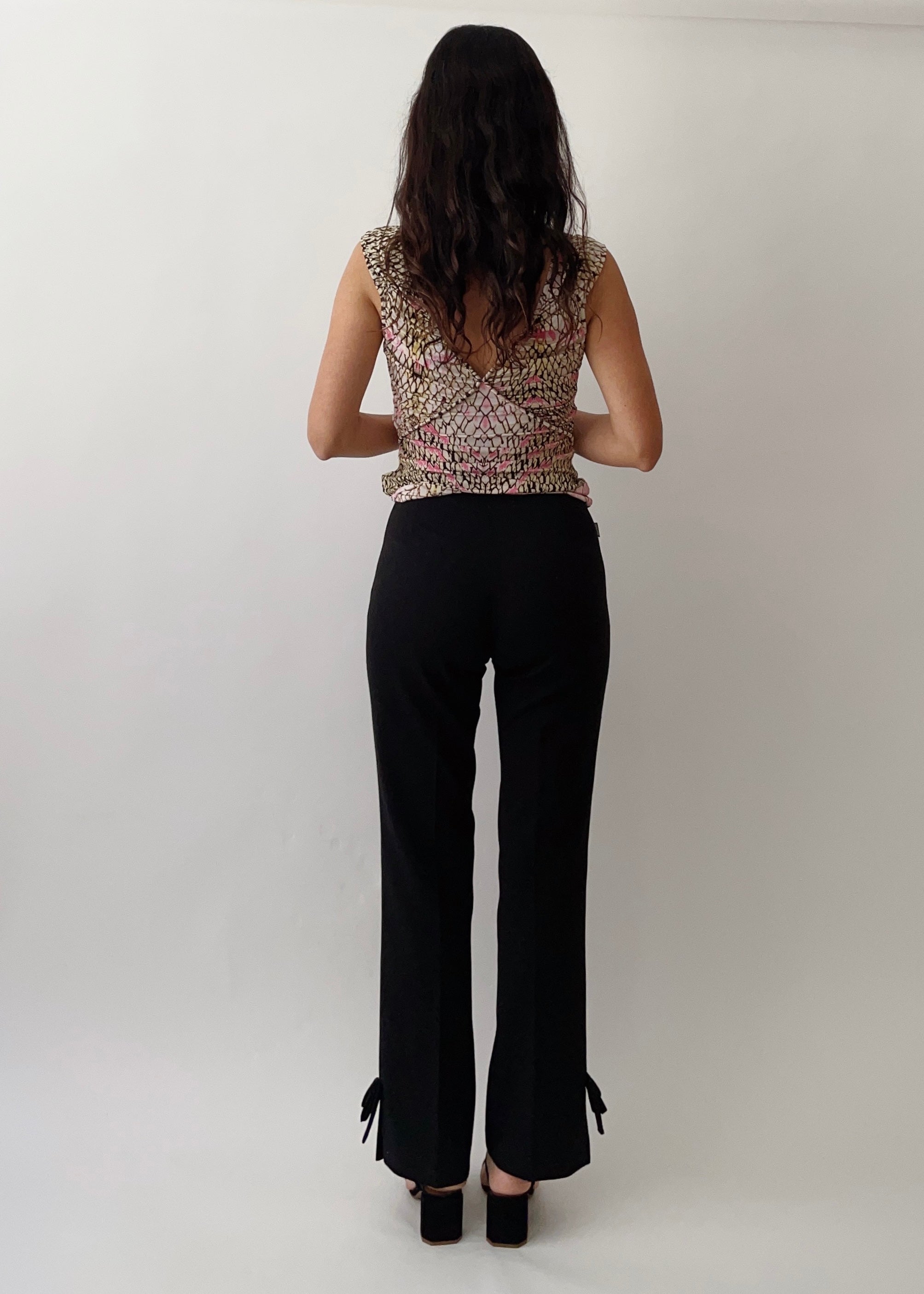 90s Moschino Bow Straight Pants