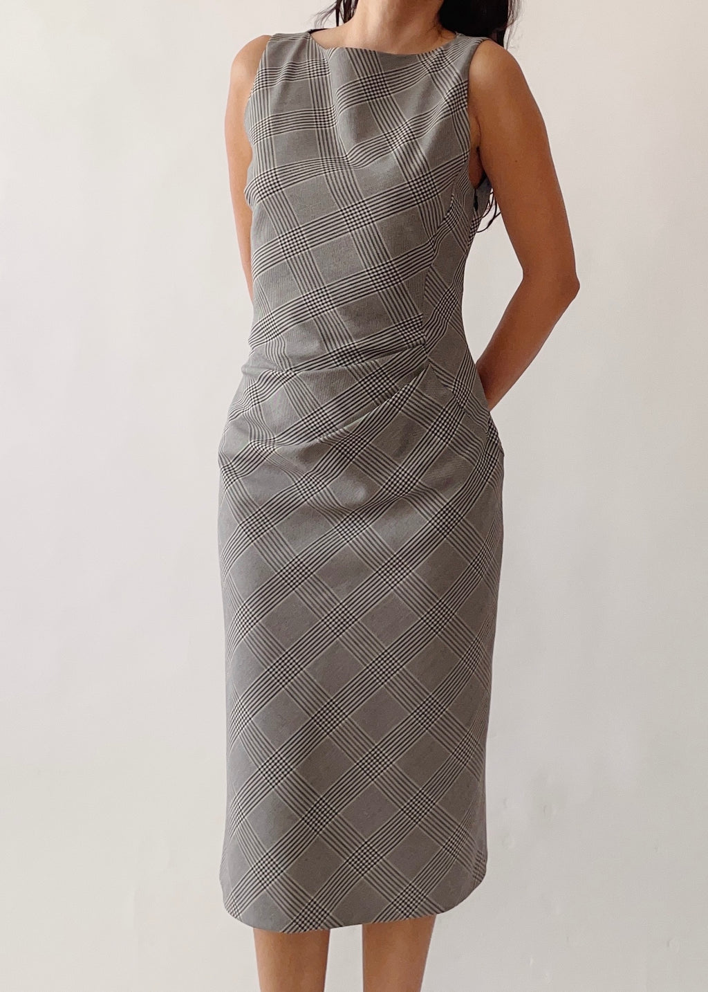 Vintage Iceberg Midi Plaid Dress