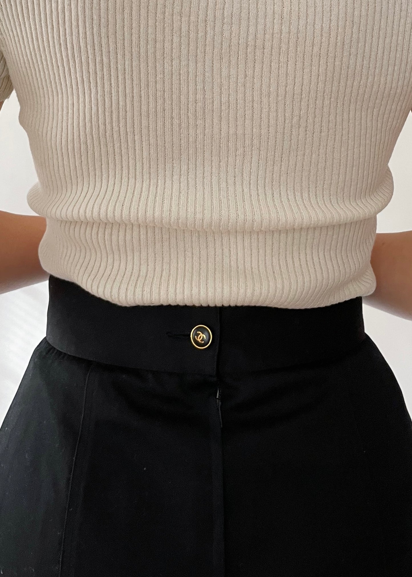 Vintage Chanel CC Pencil Skirt